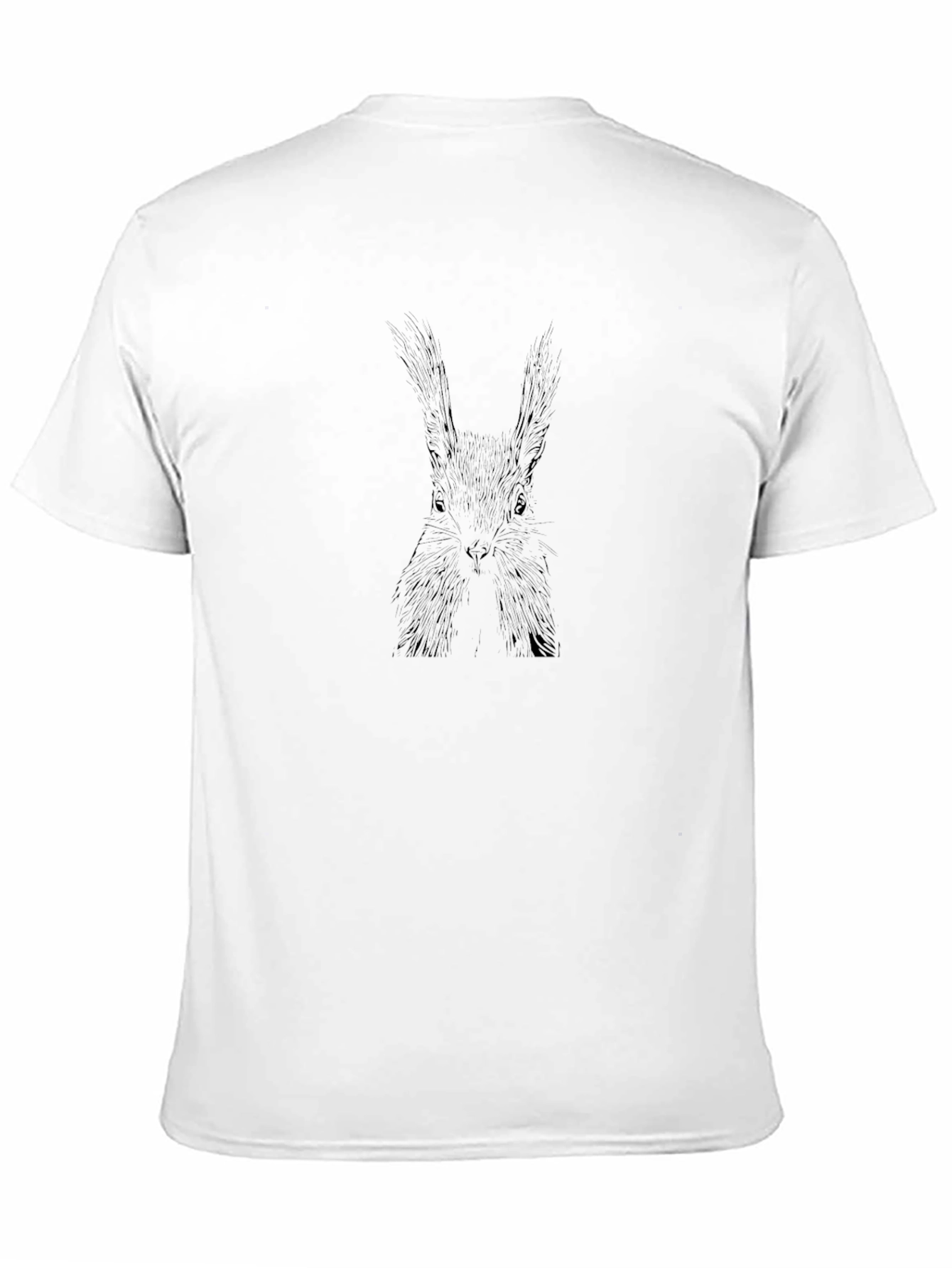 Squirrel Graphic Black Tee - Unisex Comfort