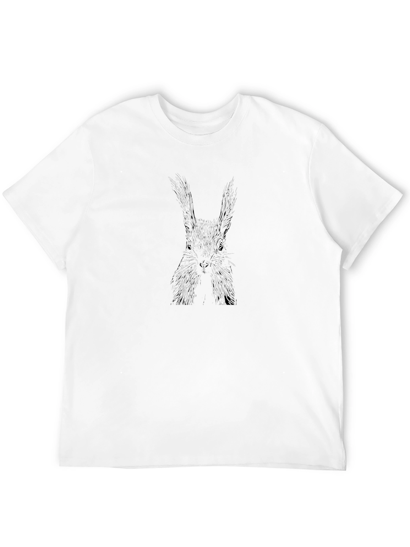Squirrel Graphic Black Tee - Unisex Comfort