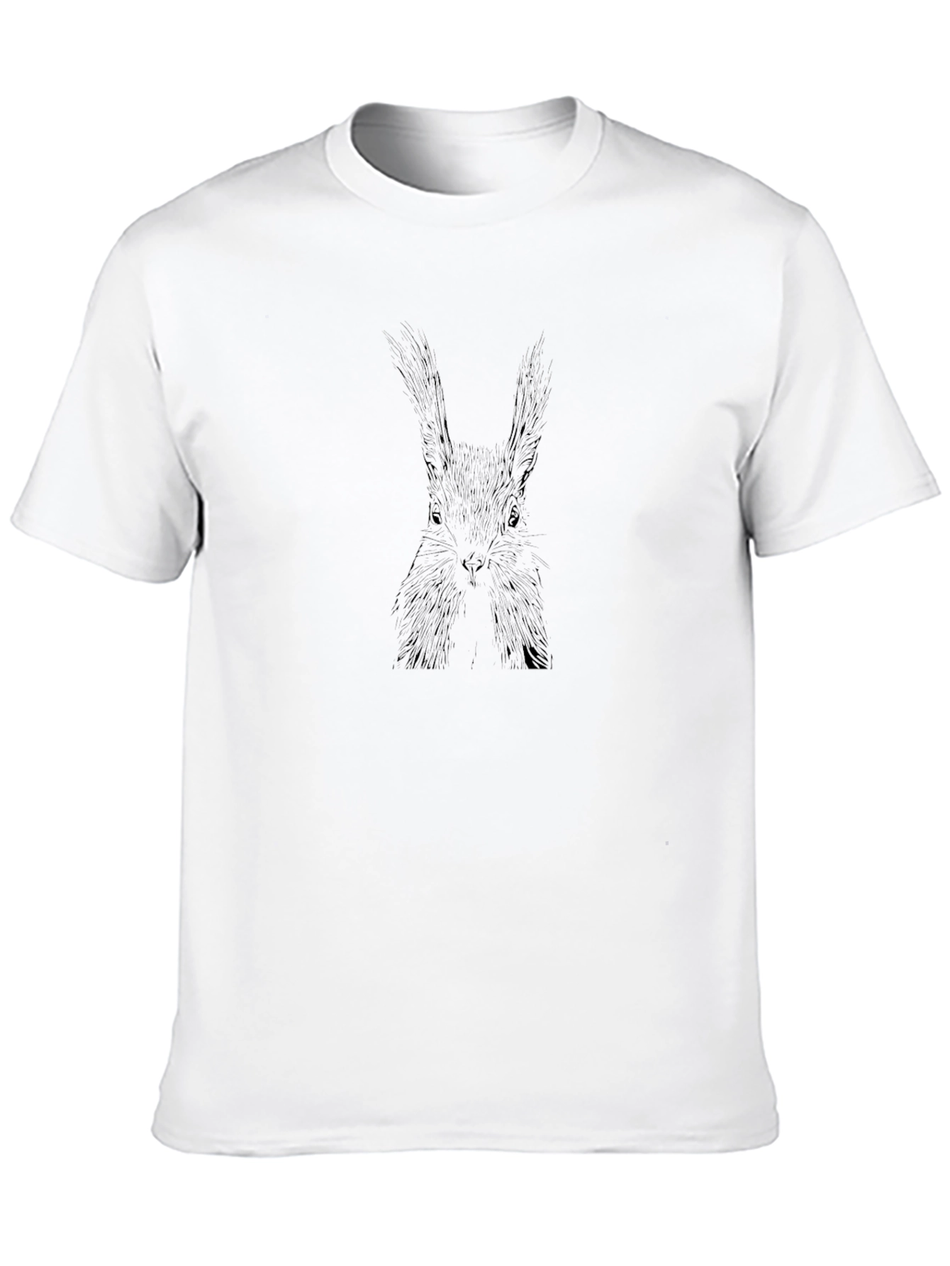 Squirrel Graphic Black Tee - Unisex Comfort
