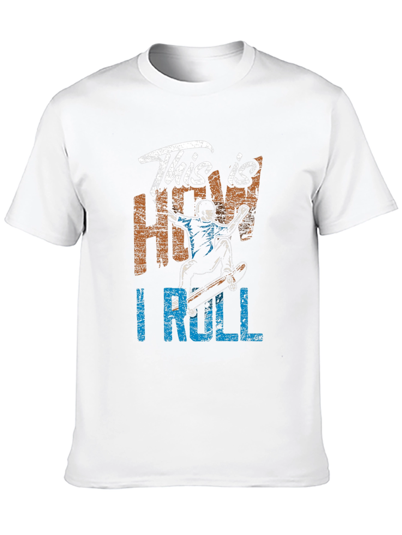 This is How I Roll Skateboarder Graphic Tee