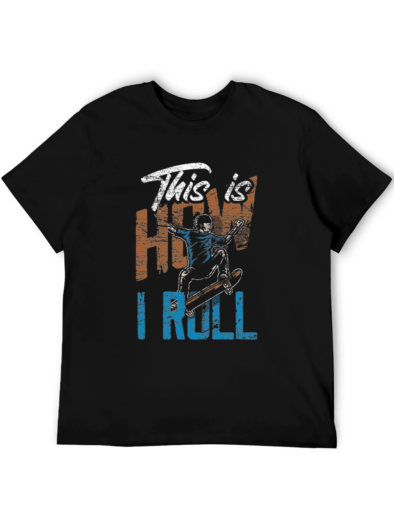 This is How I Roll Skateboarder Graphic Tee