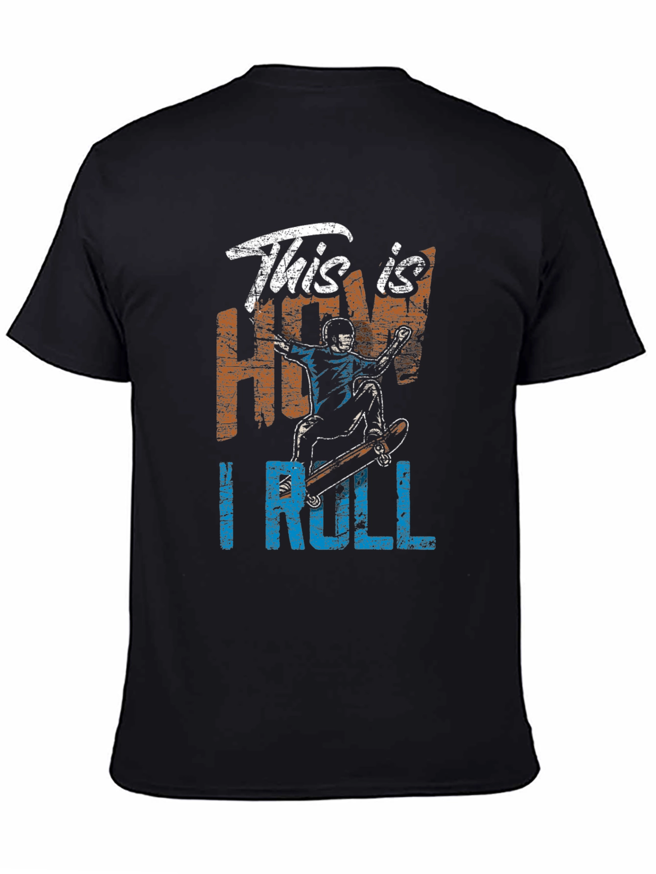 This is How I Roll Skateboarder Graphic Tee