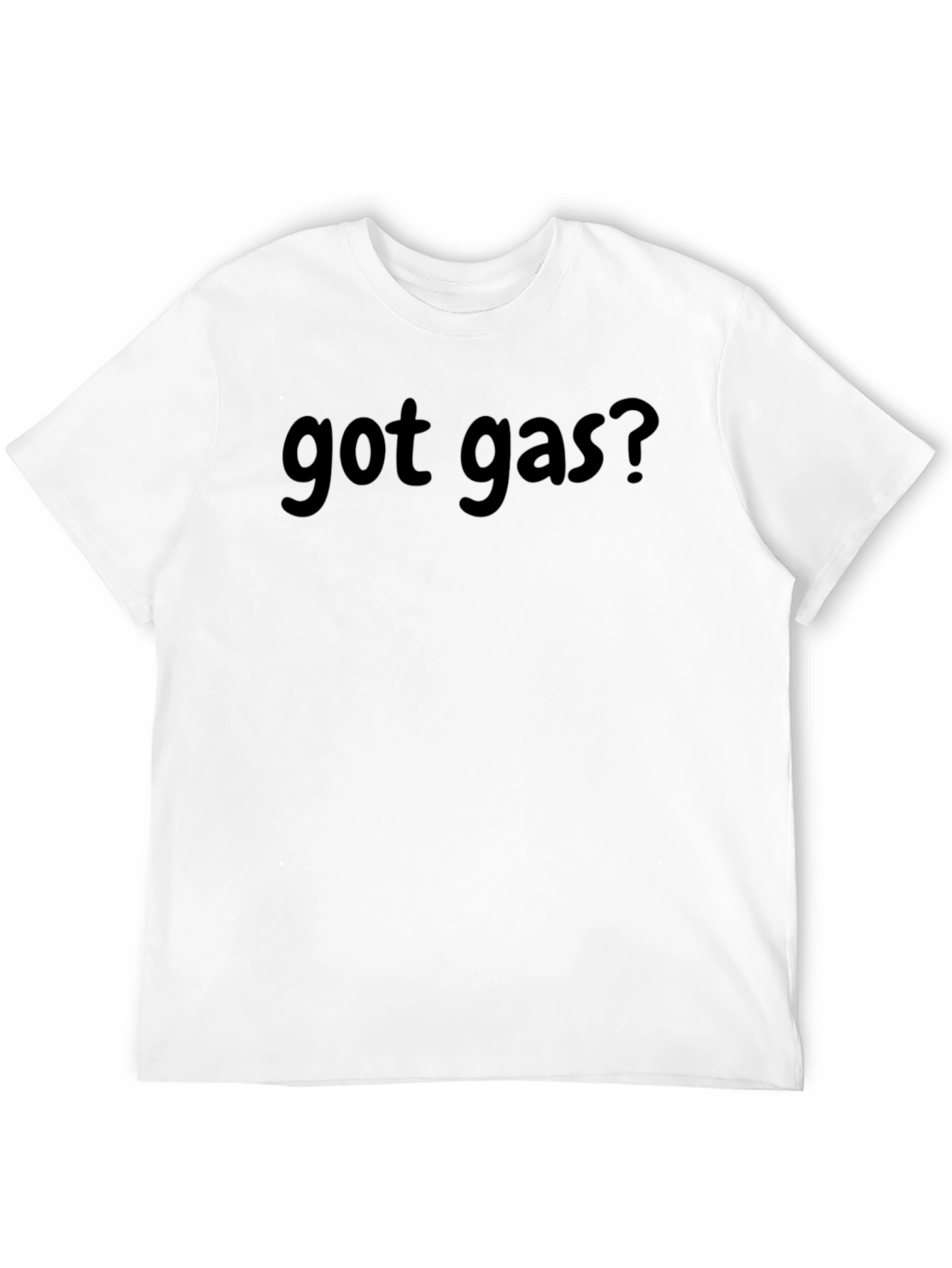 Got Gas? Black Cotton Blend Crew Neck T-Shirt