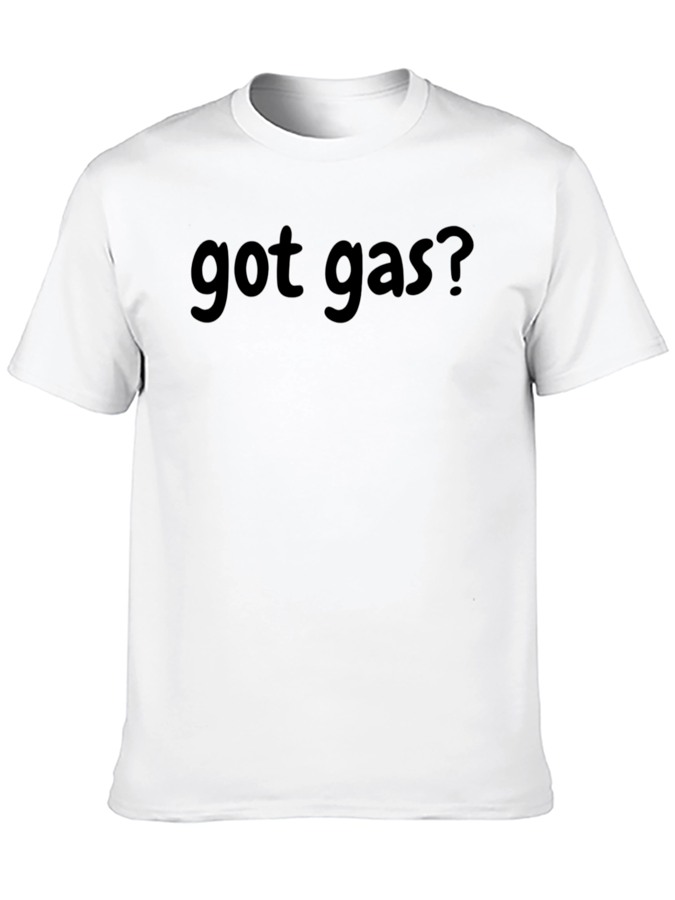 Got Gas? Black Cotton Blend Crew Neck T-Shirt