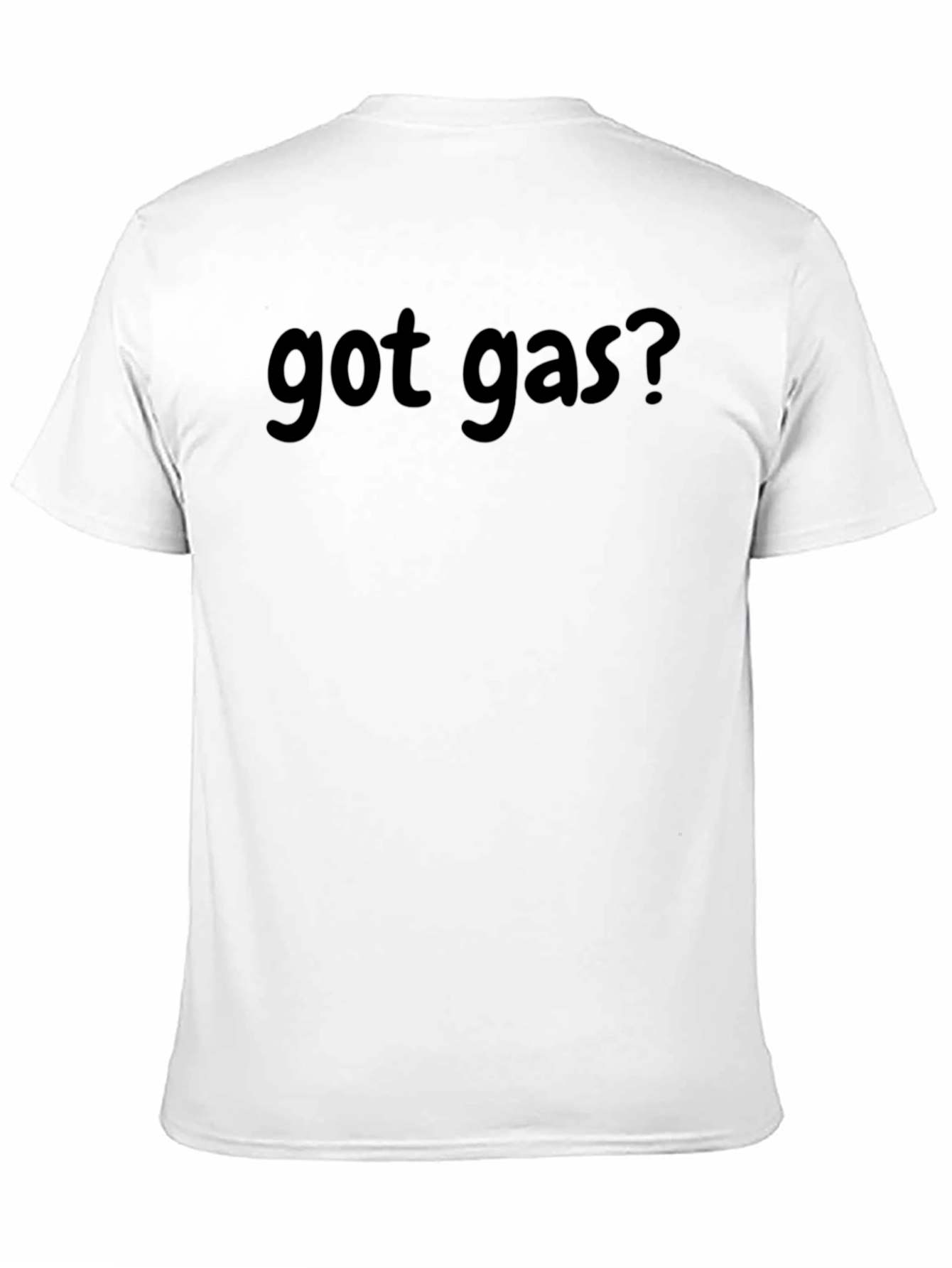 Got Gas? Black Cotton Blend Crew Neck T-Shirt