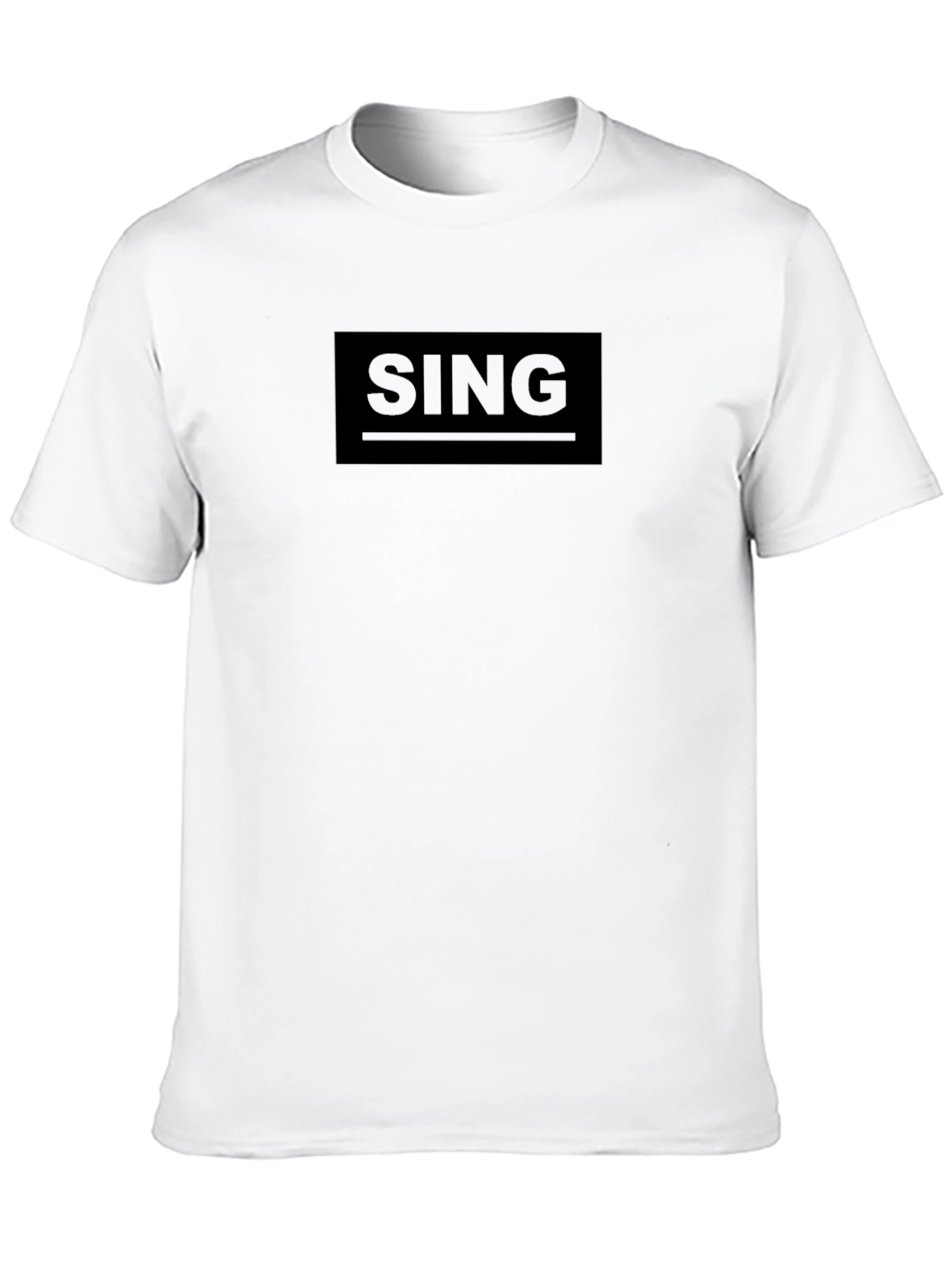 SING Graphic Tee - Black - Premium Quality Cotton