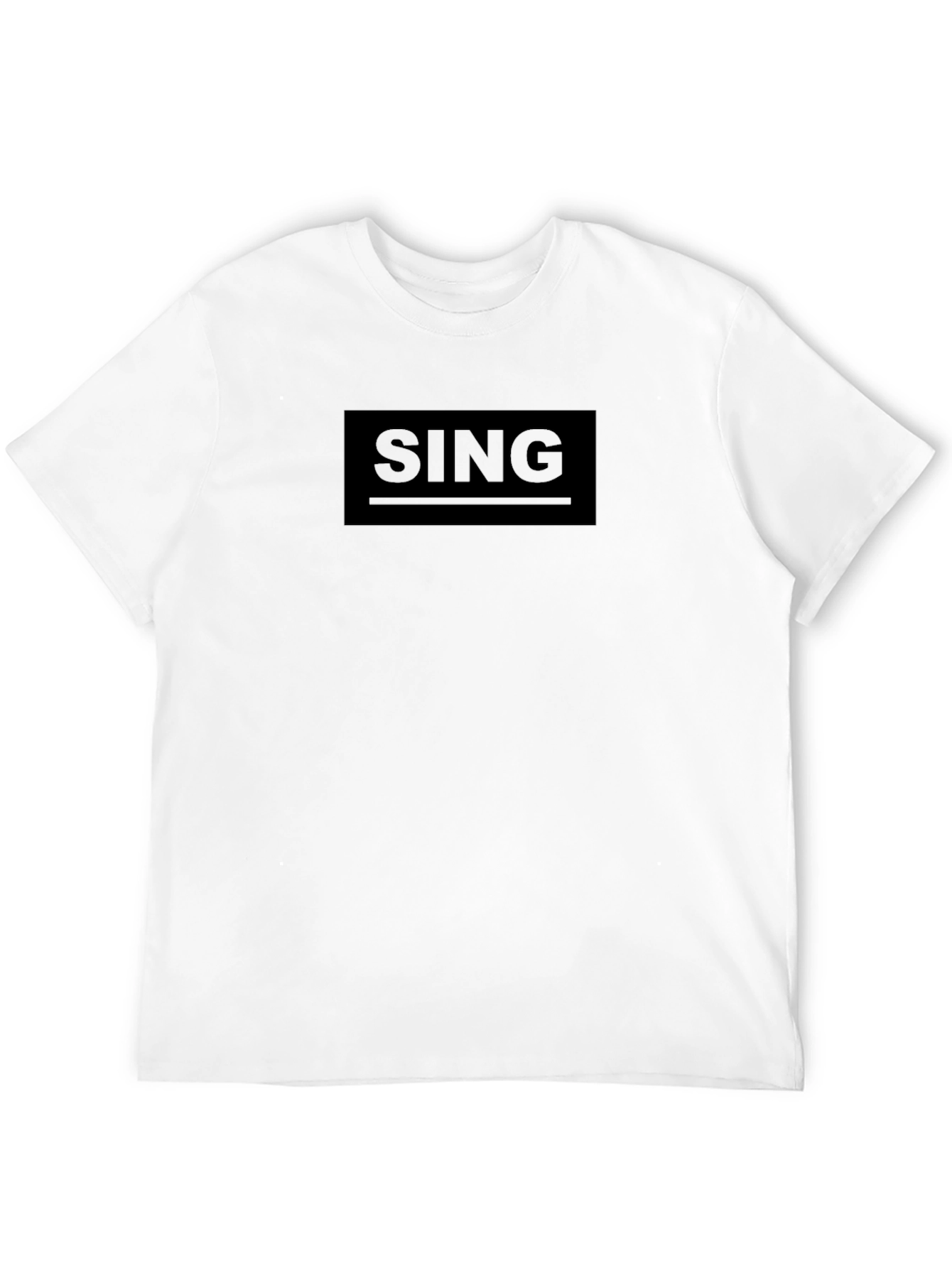 SING Graphic Tee - Black - Premium Quality Cotton
