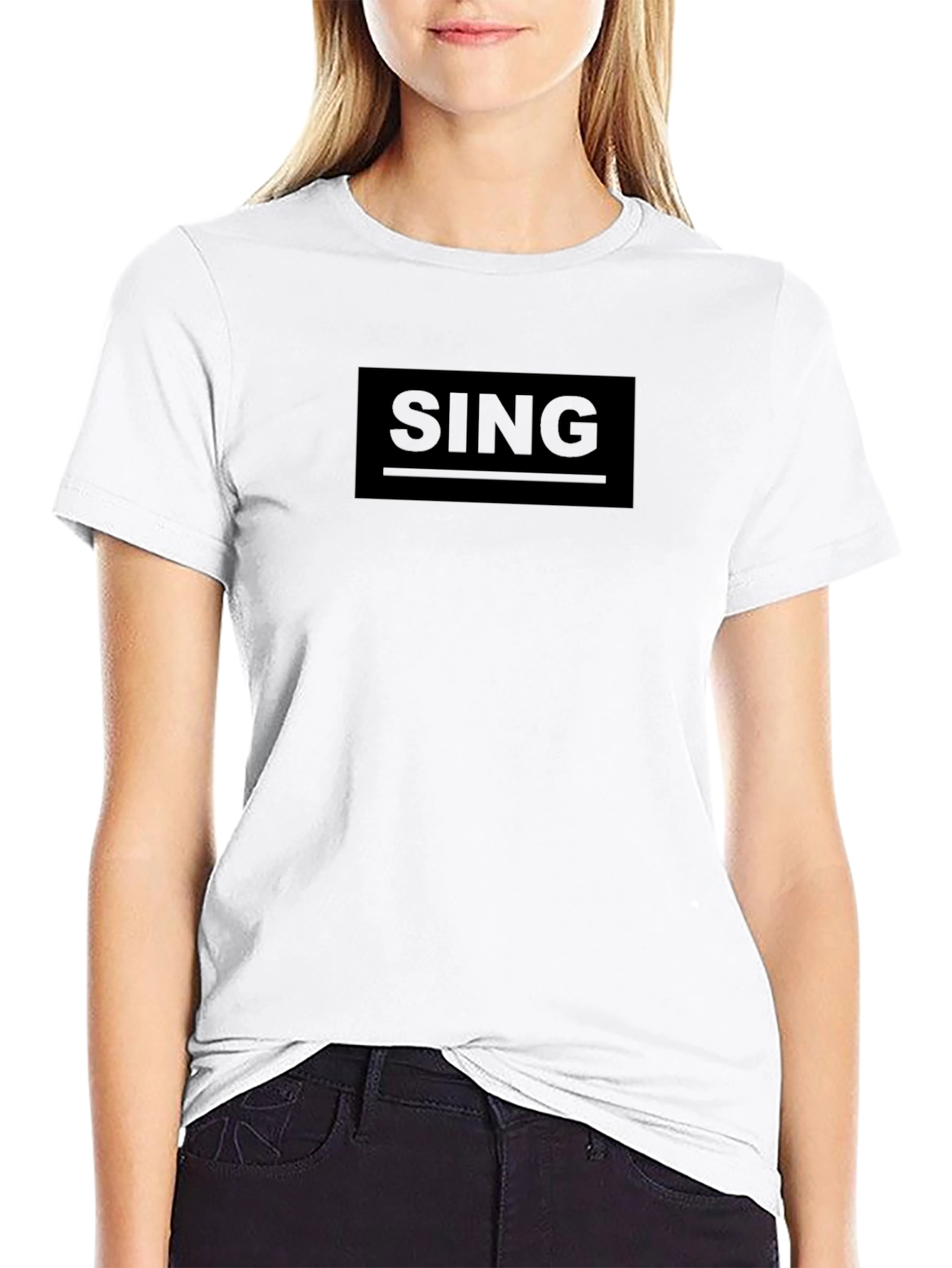 SING Graphic Tee - Black - Premium Quality Cotton