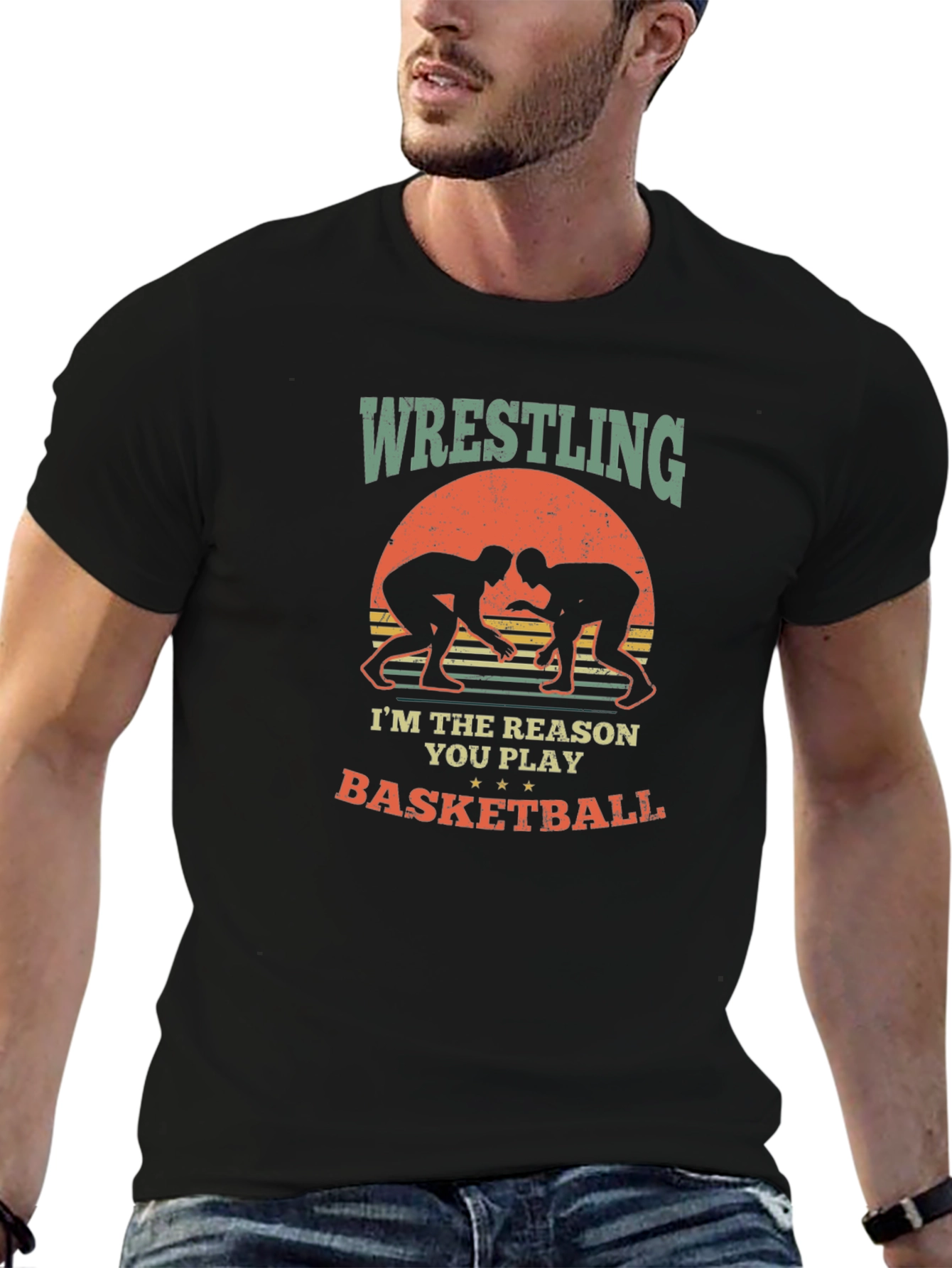 Wrestling Basketball Reason Graphic Tee