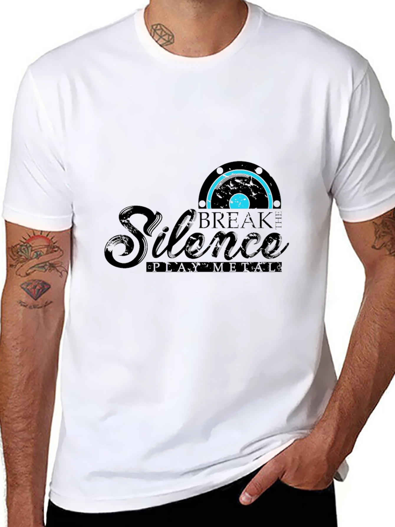 Break the Silence Black Graphic Tee