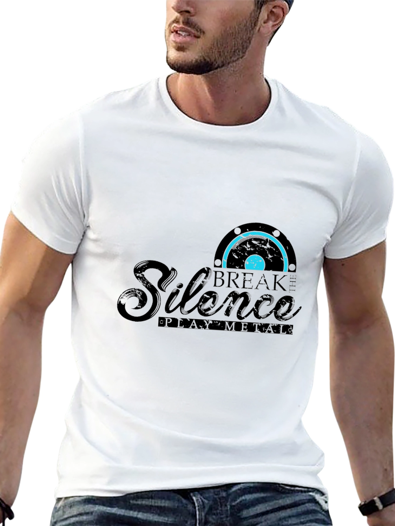 Break the Silence Black Graphic Tee