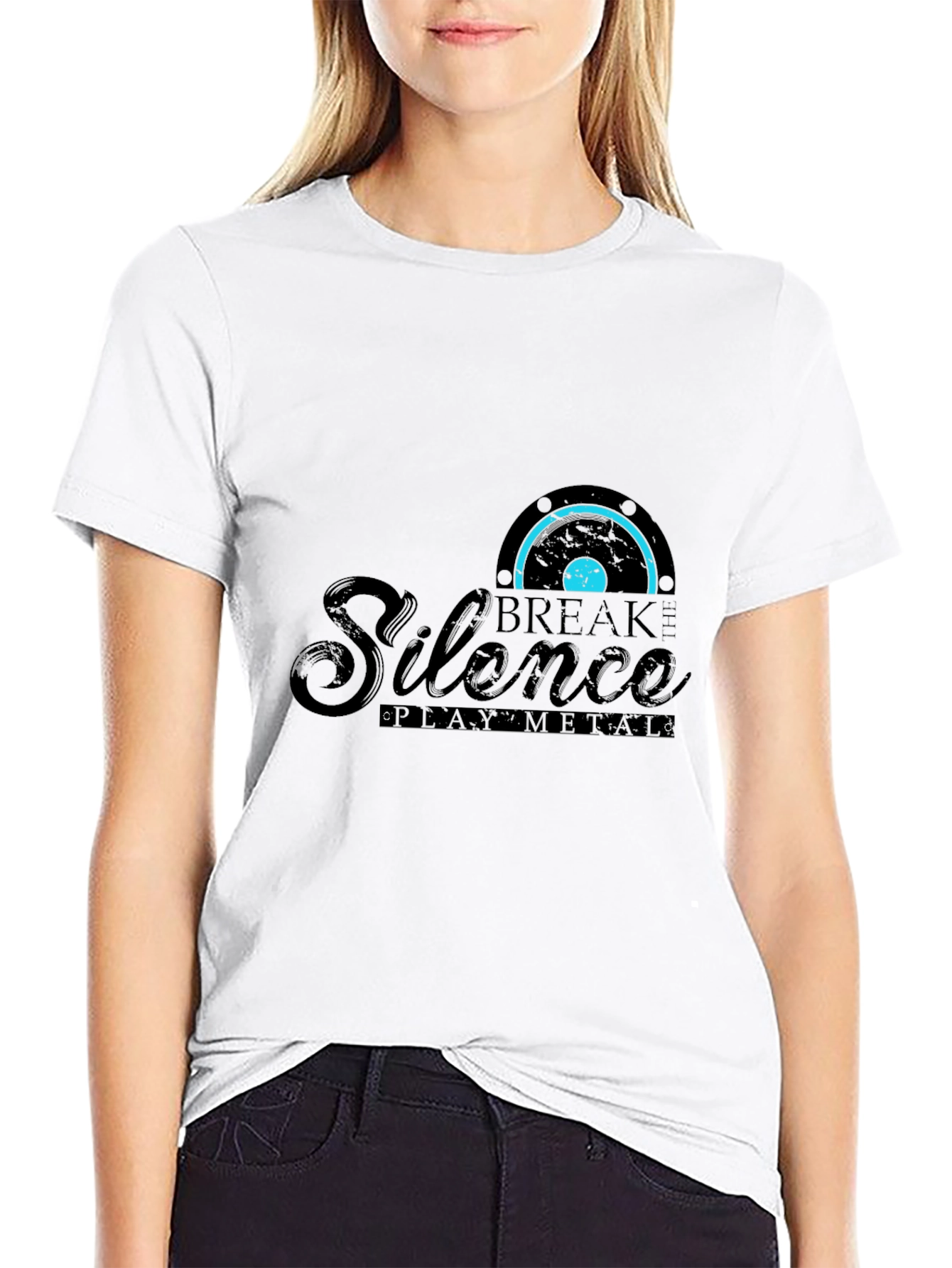 Break the Silence Black Graphic Tee