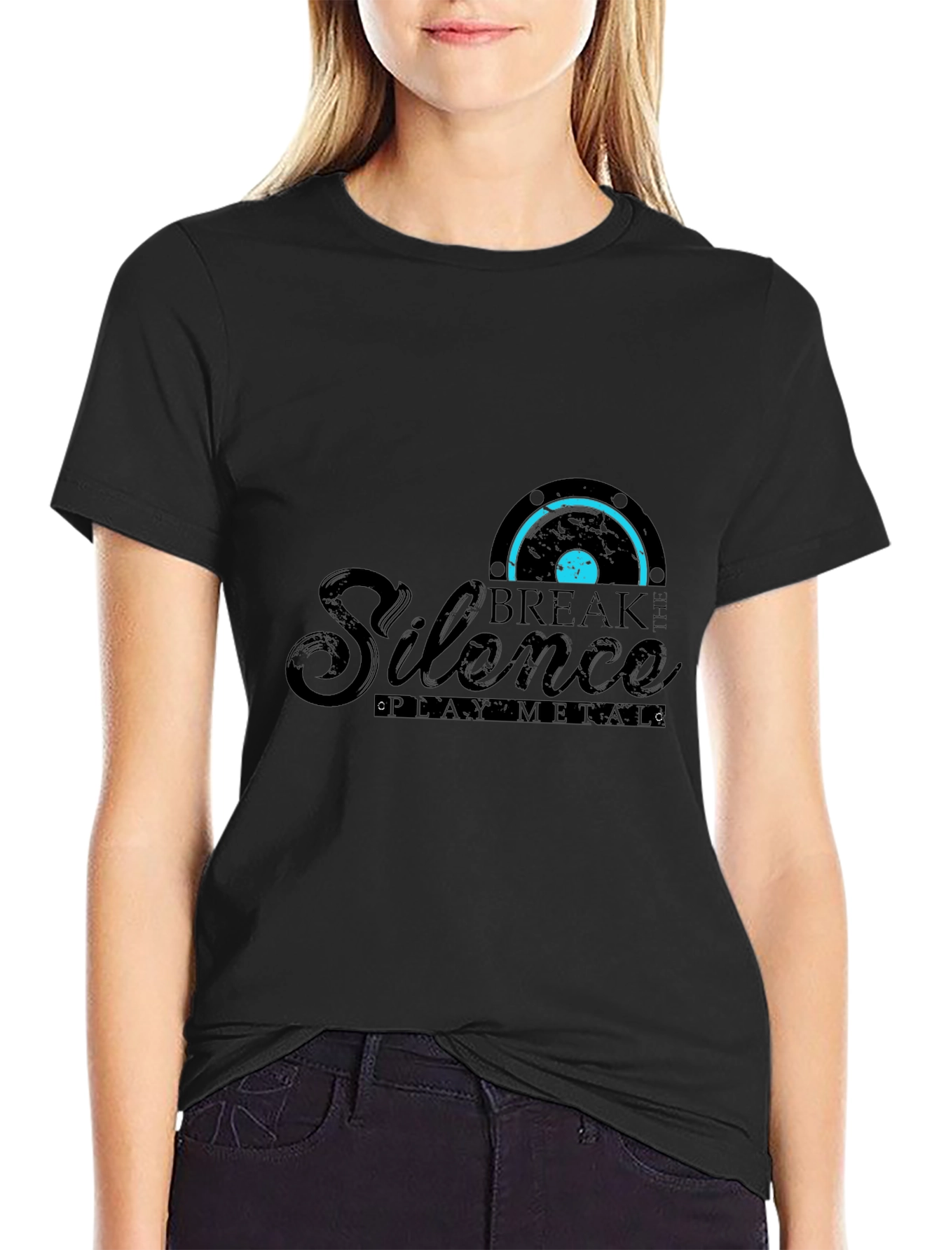 Break the Silence Black Graphic Tee