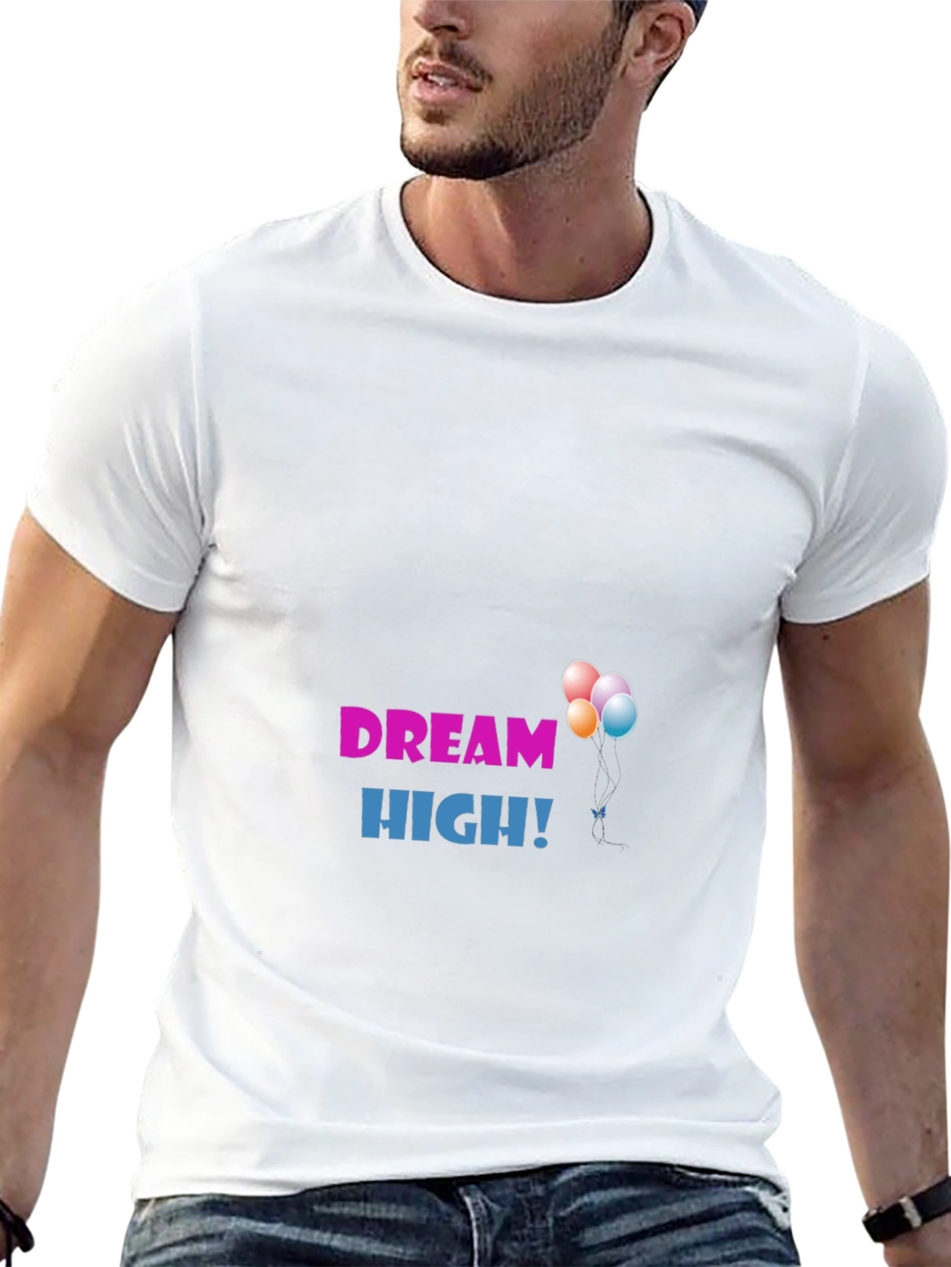 Dream High Graphic T-Shirt - Inspiring Daily Wear