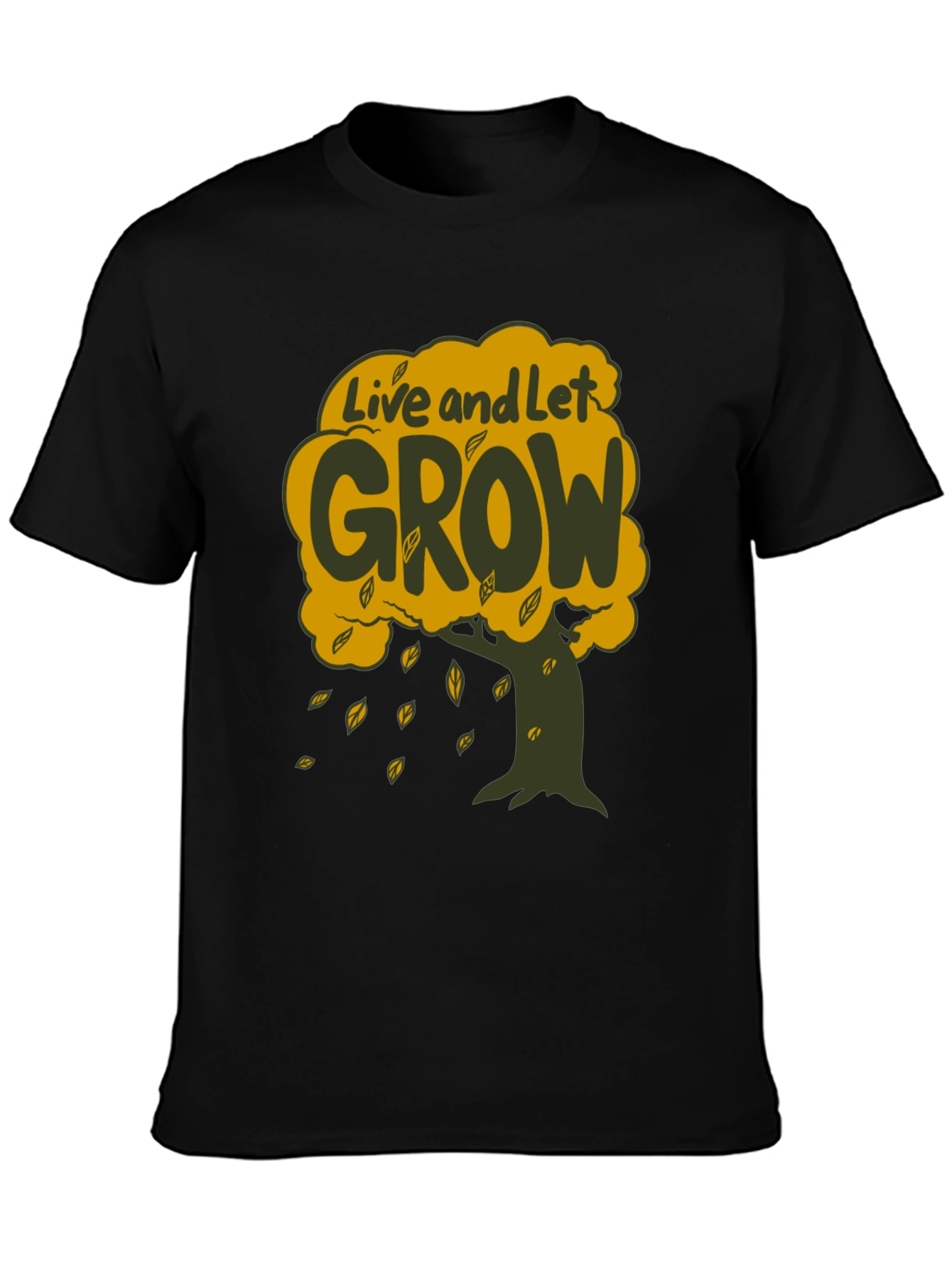 Live and Let Grow T-Shirt - Tree Graphic Tee