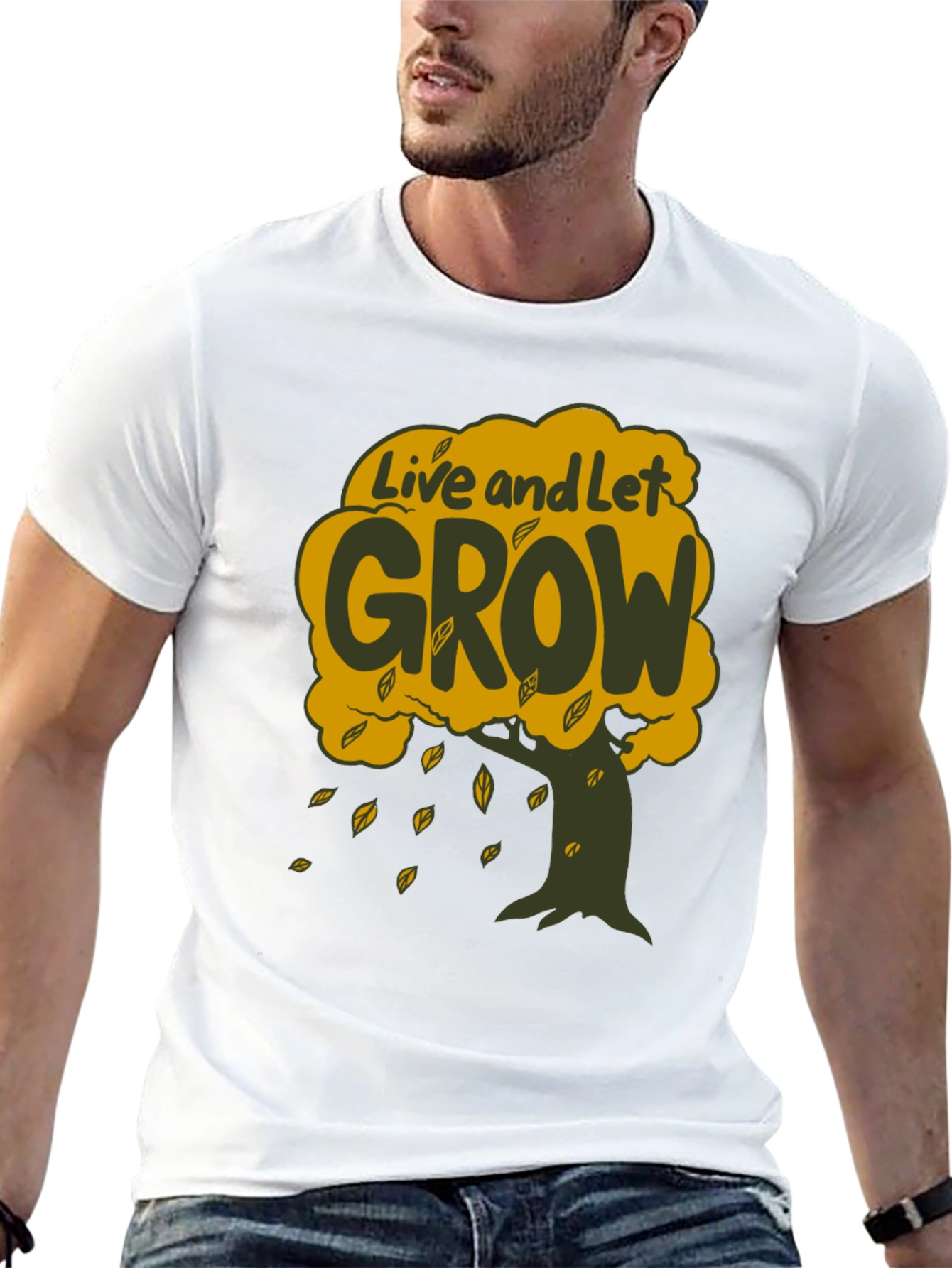 Live and Let Grow T-Shirt - Tree Graphic Tee