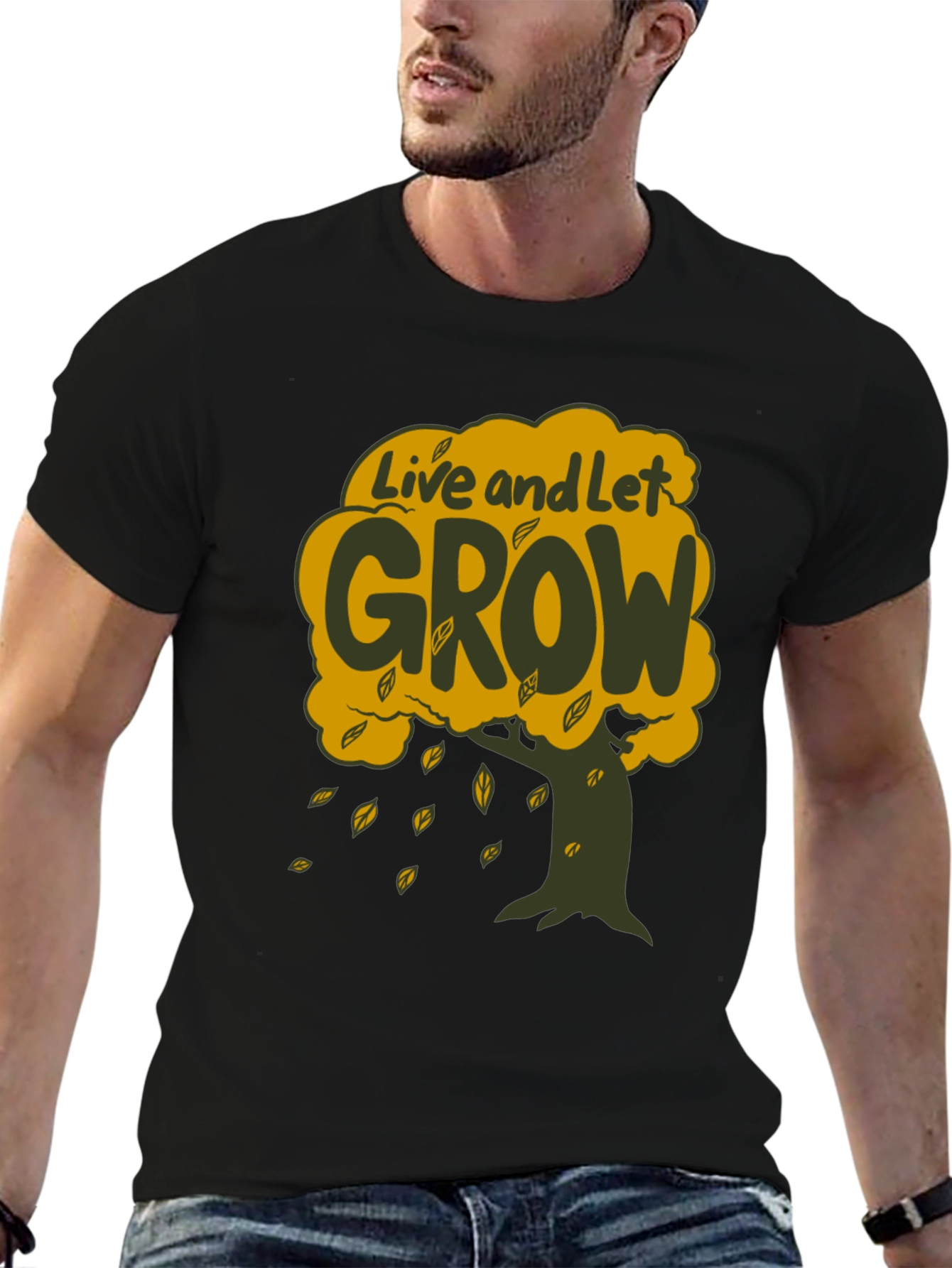 Live and Let Grow T-Shirt - Tree Graphic Tee