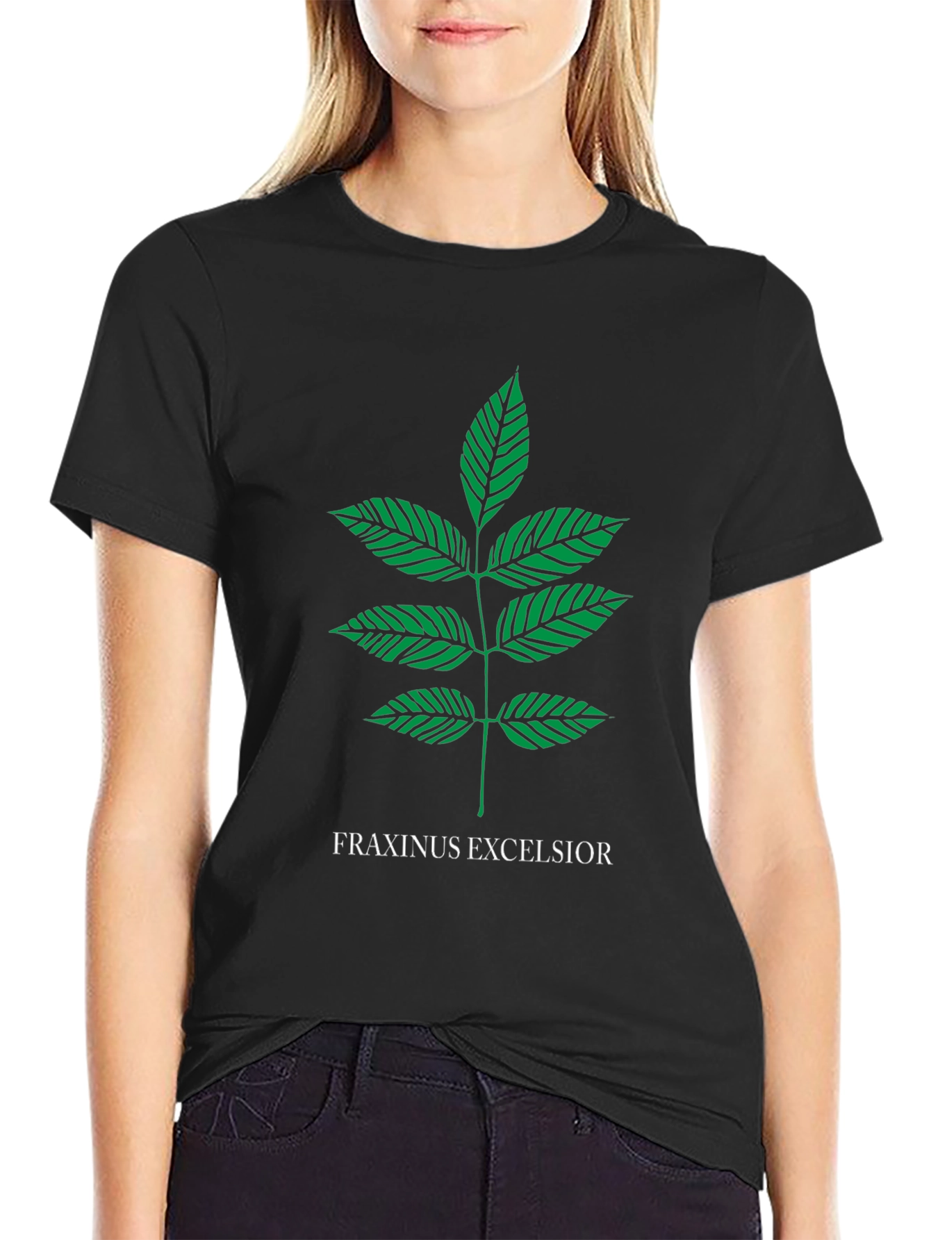 Fraxinus Excelsior T-Shirt - Botanical Tree Leaf Tee