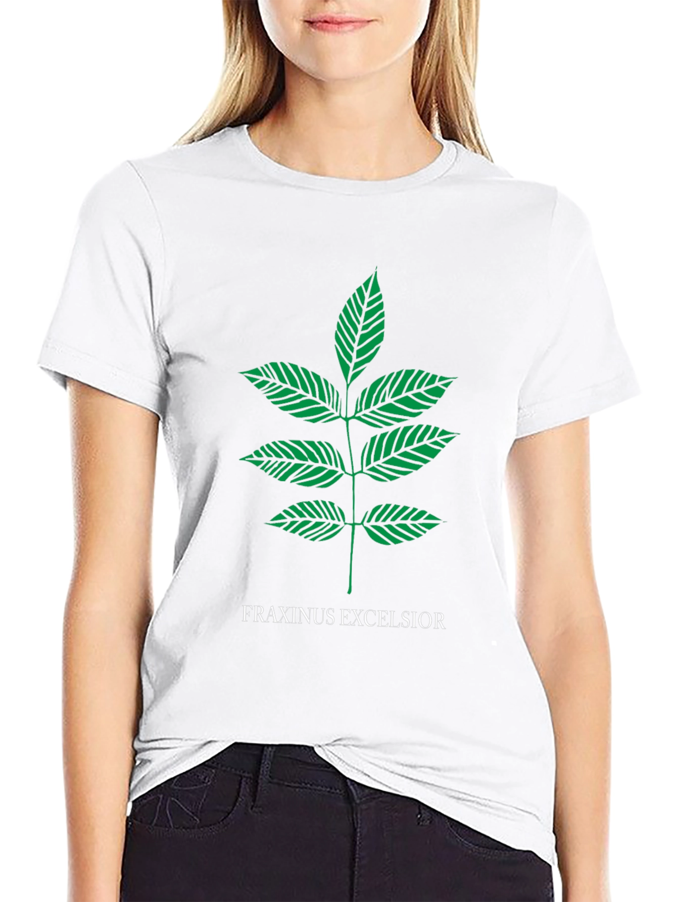 Fraxinus Excelsior T-Shirt - Botanical Tree Leaf Tee