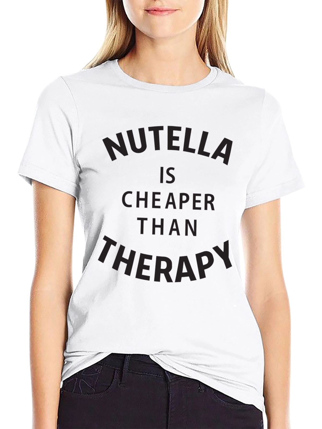 Nutella is Cheaper Than Therapy Graphic Tee