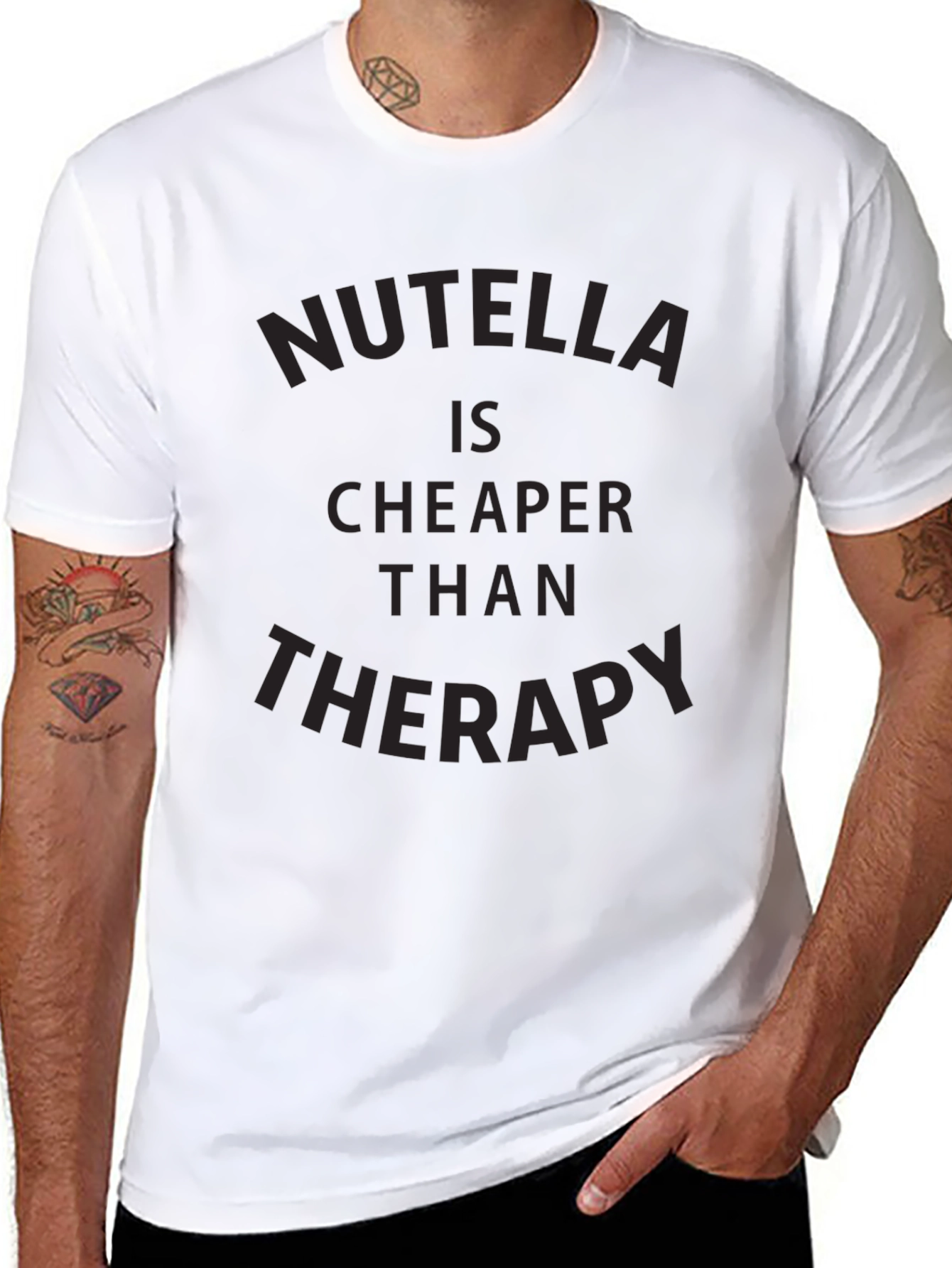 Nutella is Cheaper Than Therapy Graphic Tee
