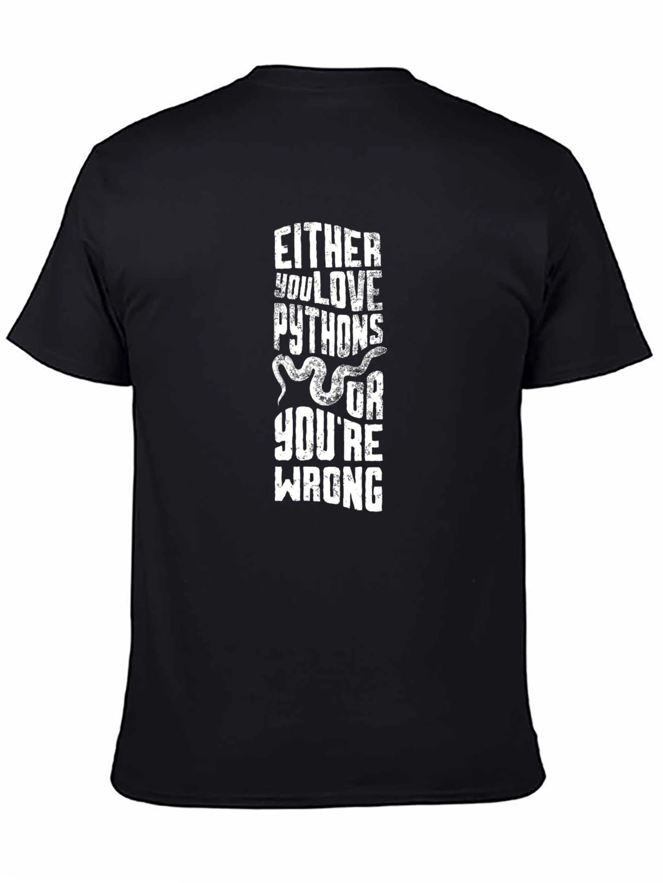 Python Lover T-Shirt - Humorous Snake Tee