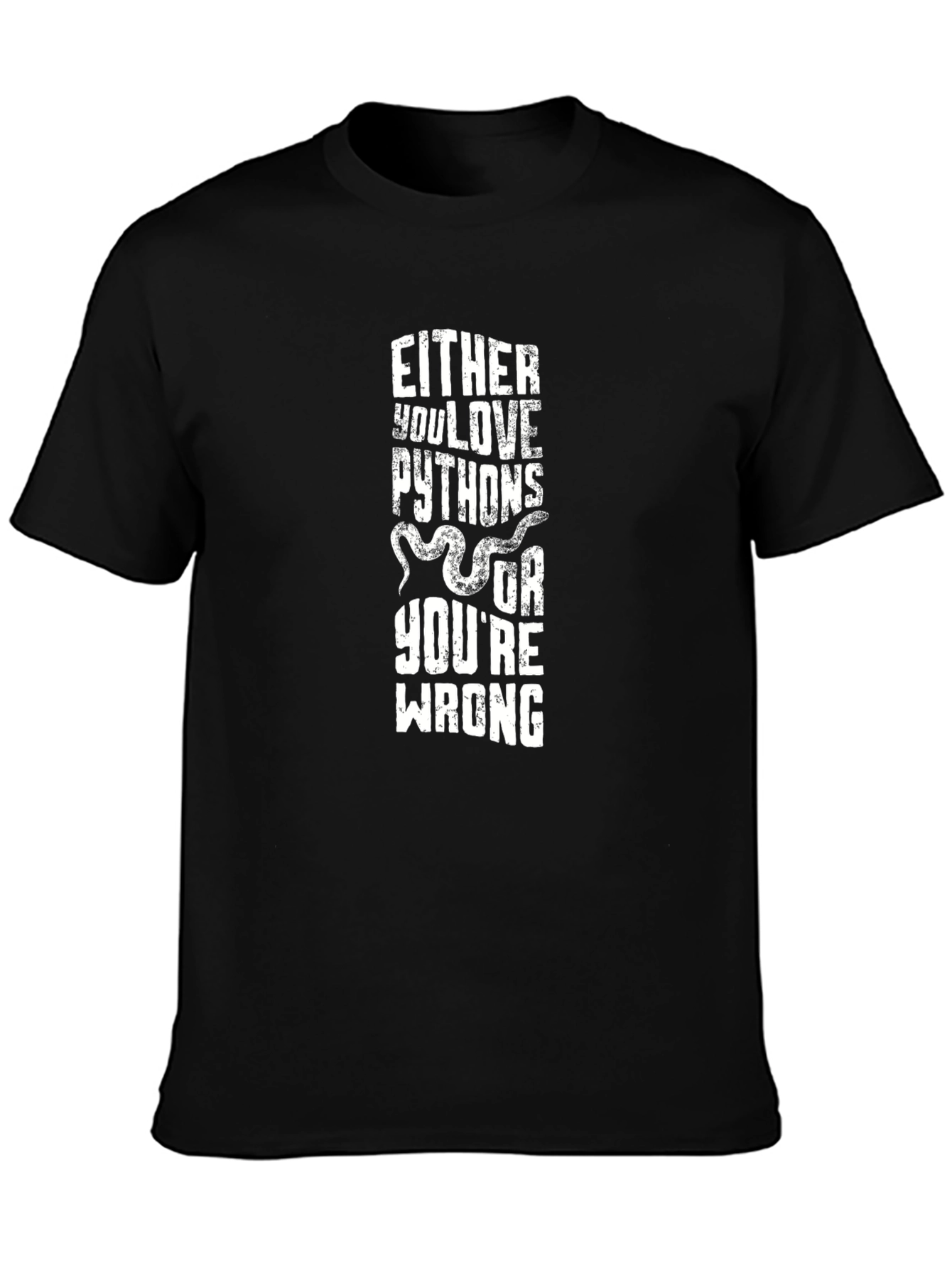 Python Lover T-Shirt - Humorous Snake Tee