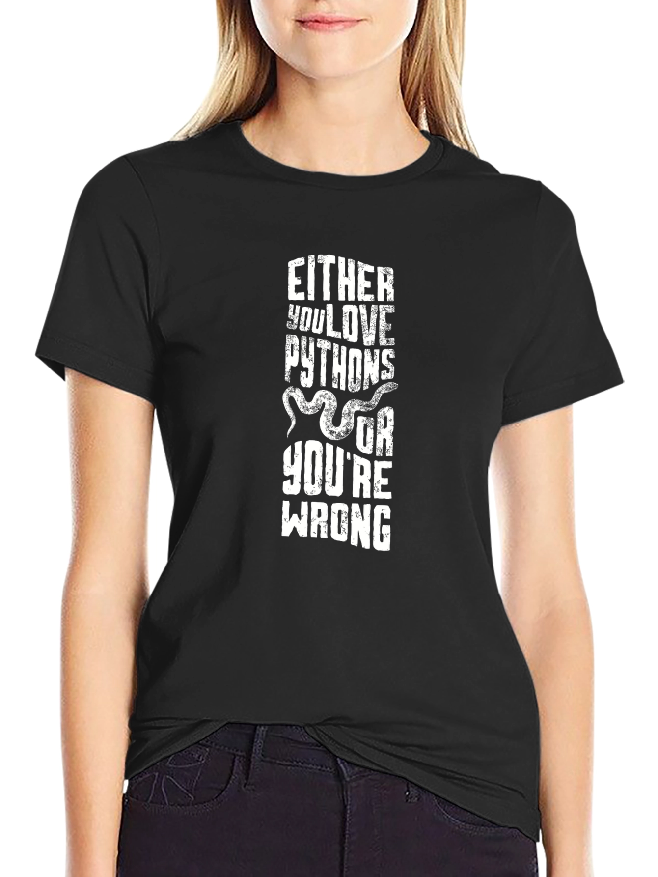 Python Lover T-Shirt - Humorous Snake Tee