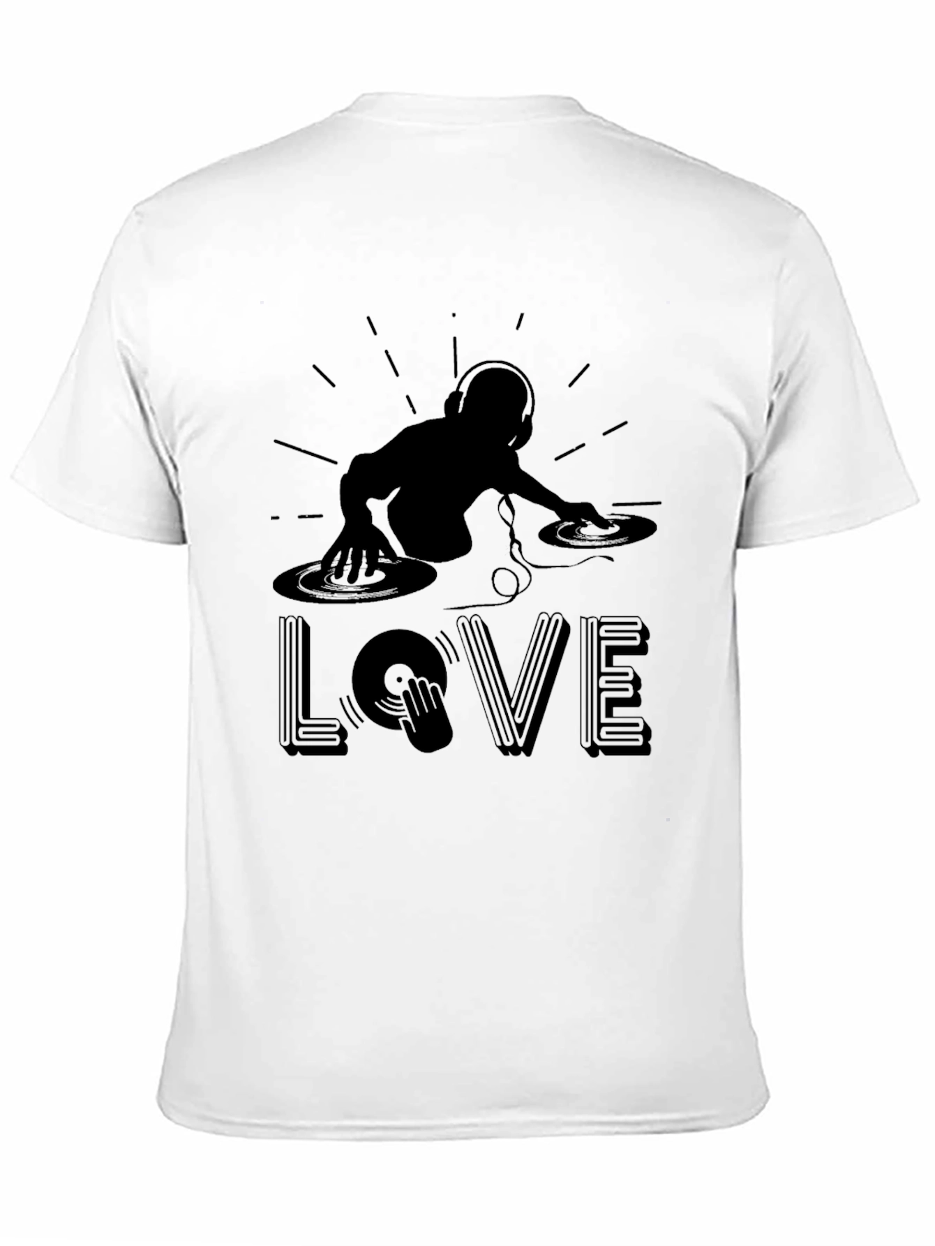 DJ Love Graphic T-Shirt - Black