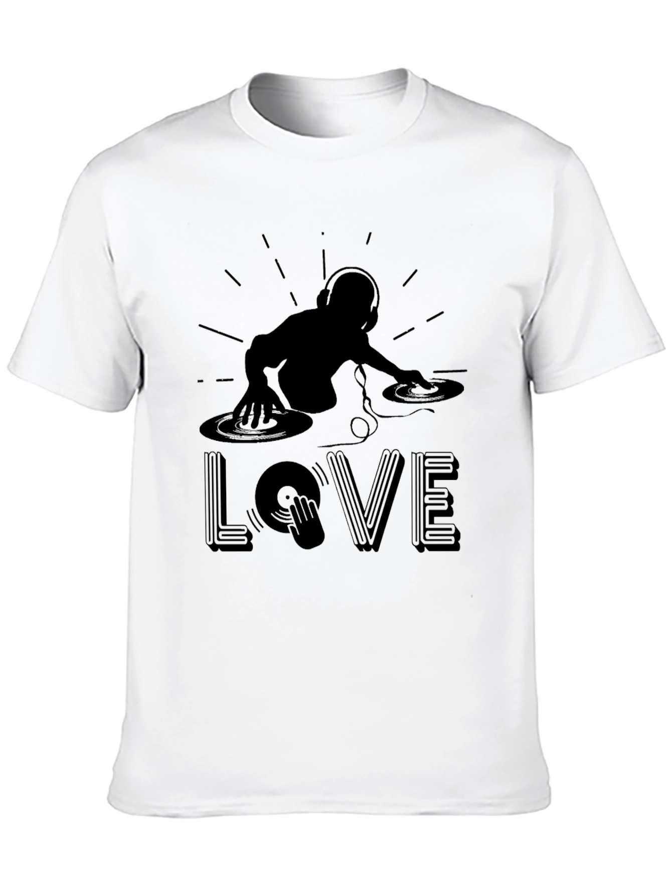 DJ Love Graphic T-Shirt - Black
