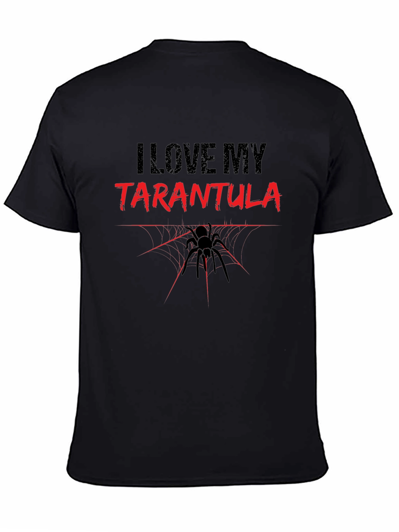 I Love My Tarantula Black Graphic Tee