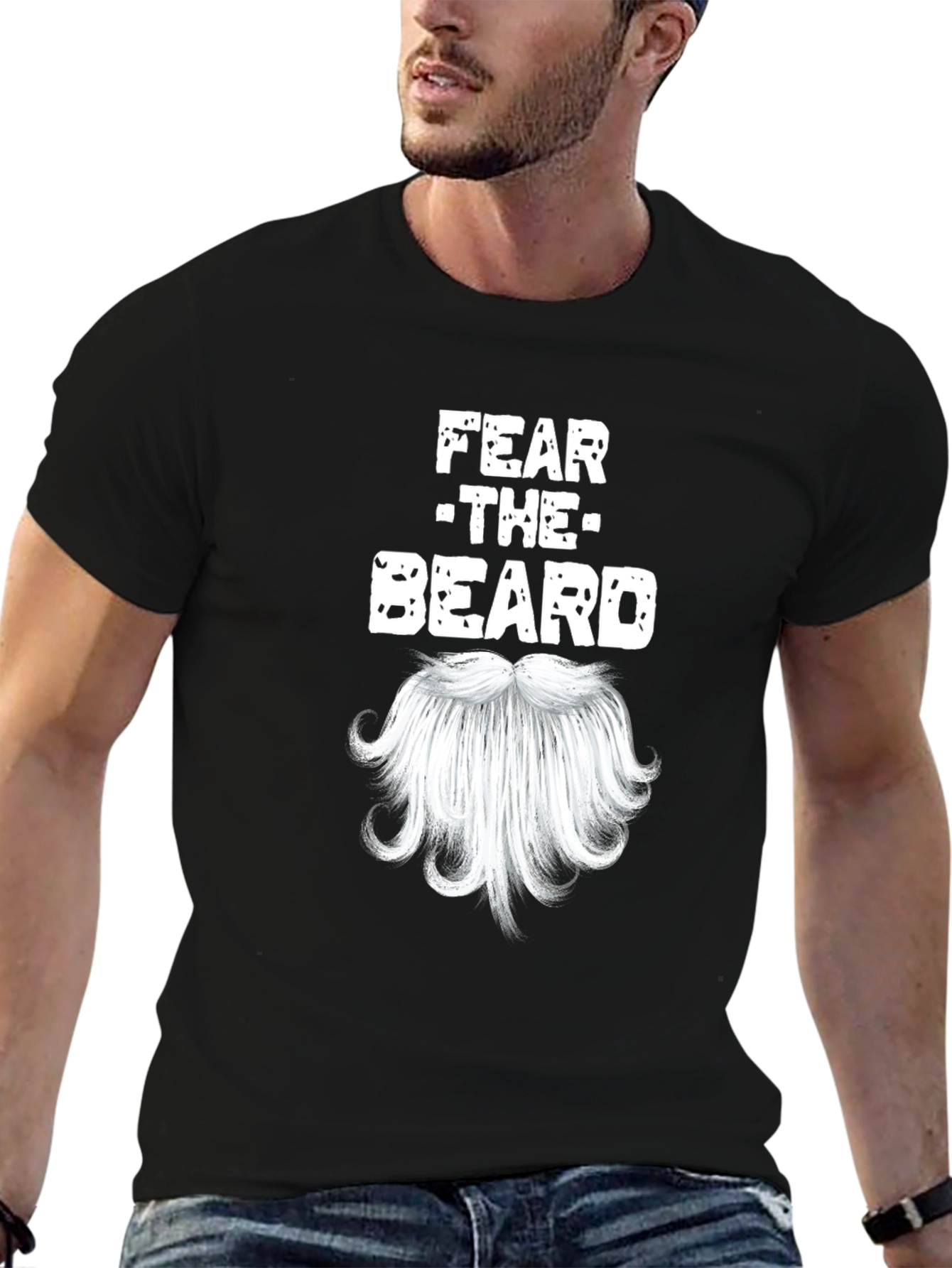 Fear The Beard Novelty Graphic T-Shirt