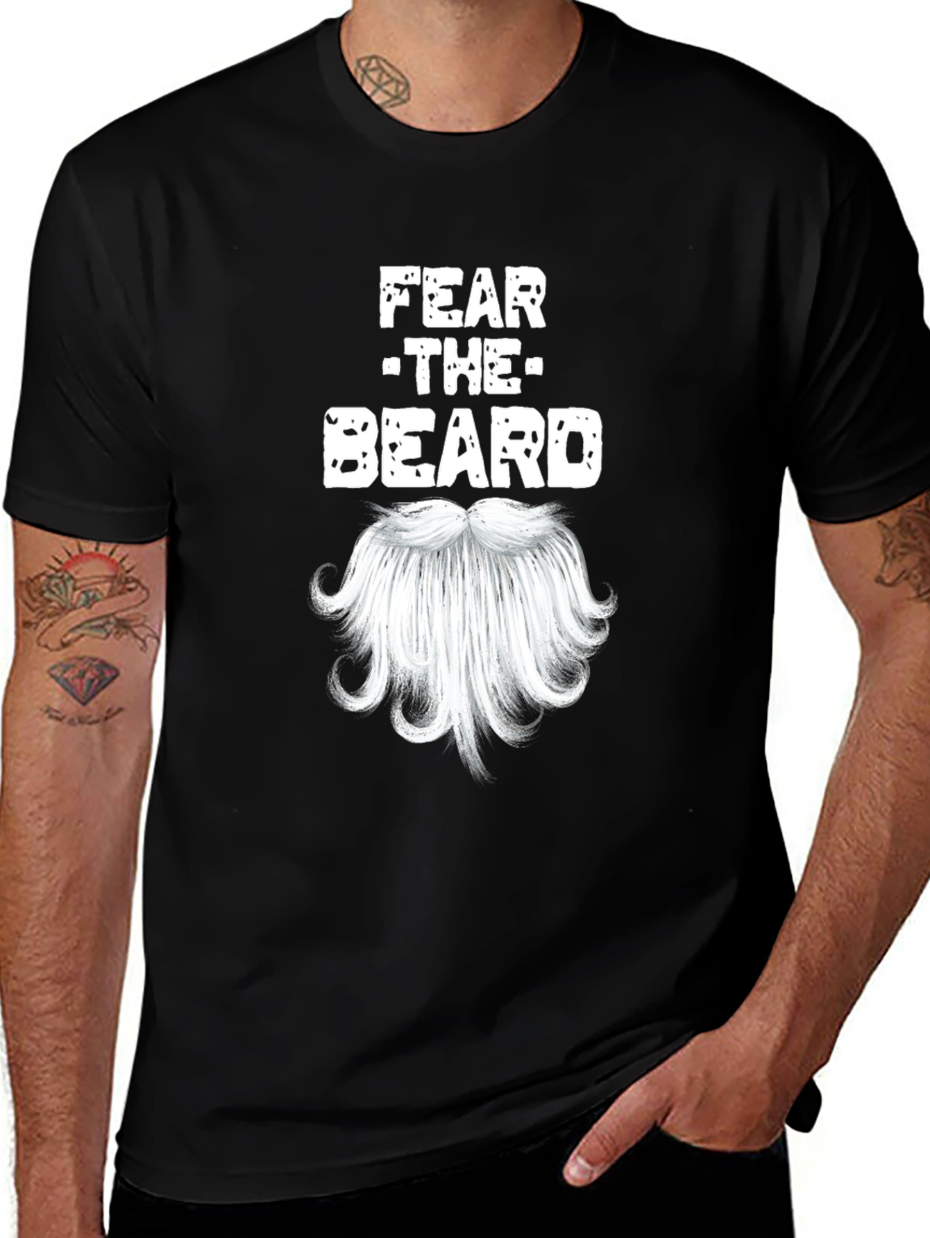 Fear The Beard Novelty Graphic T-Shirt