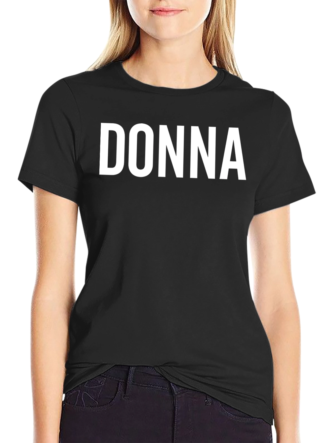 DONNA Graphic T-Shirt - Classic Crew Neck Tee