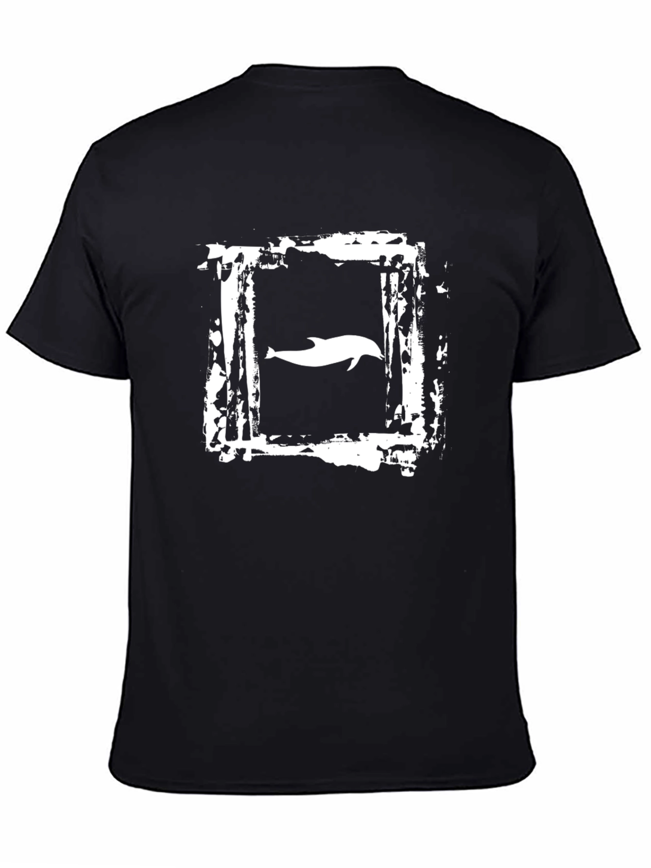 Dolphin Graphic T-Shirt - Distressed Frame