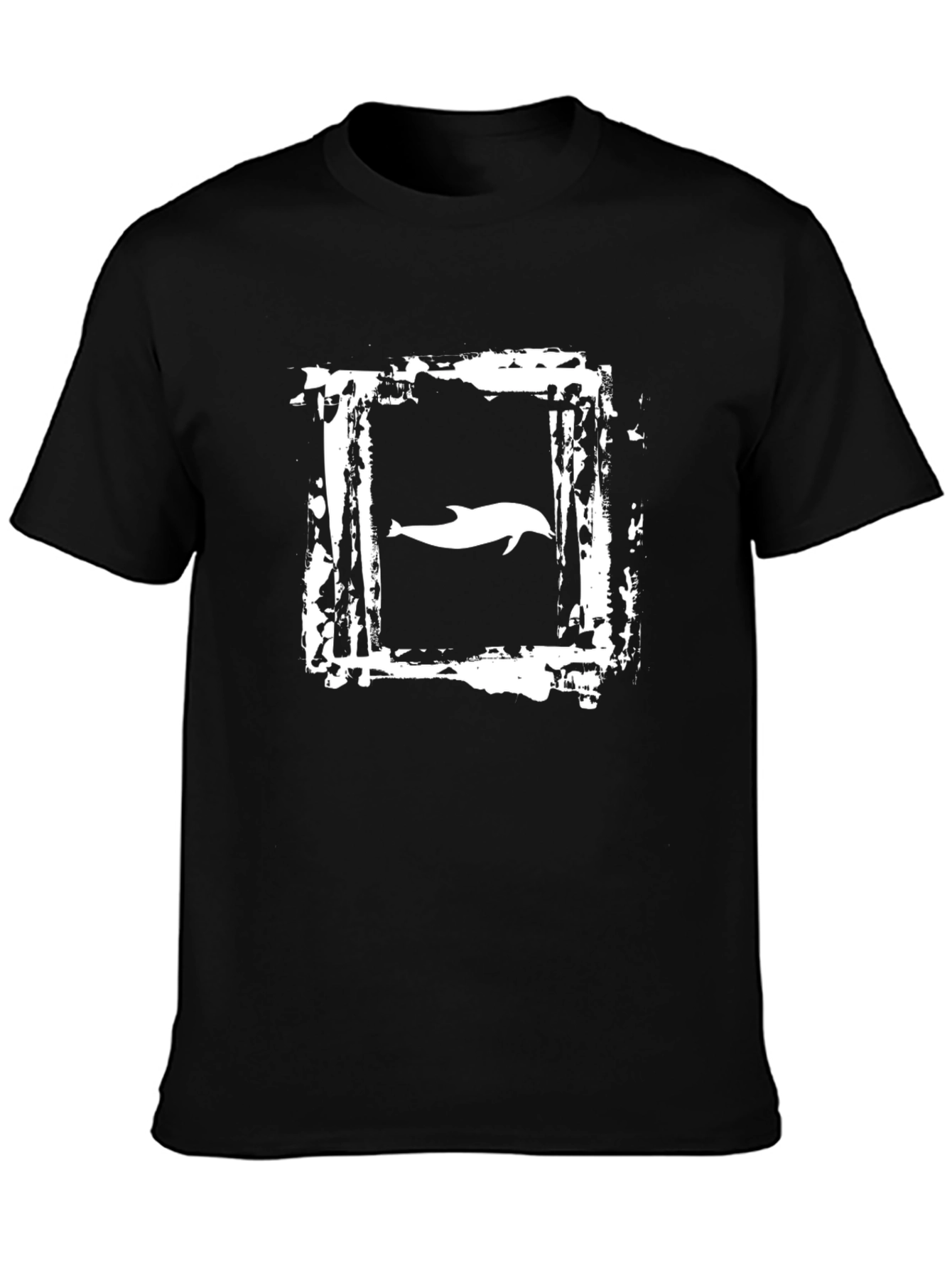 Dolphin Graphic T-Shirt - Distressed Frame