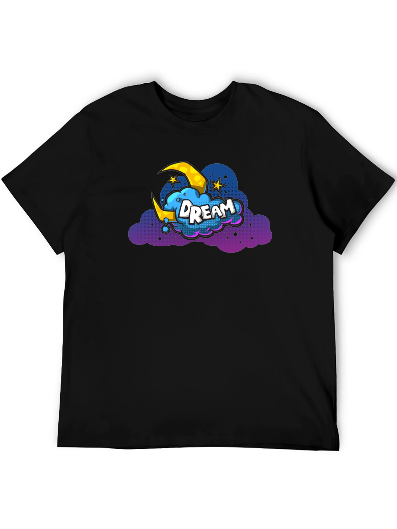 Dream Cloud Graphic T-Shirt - Black