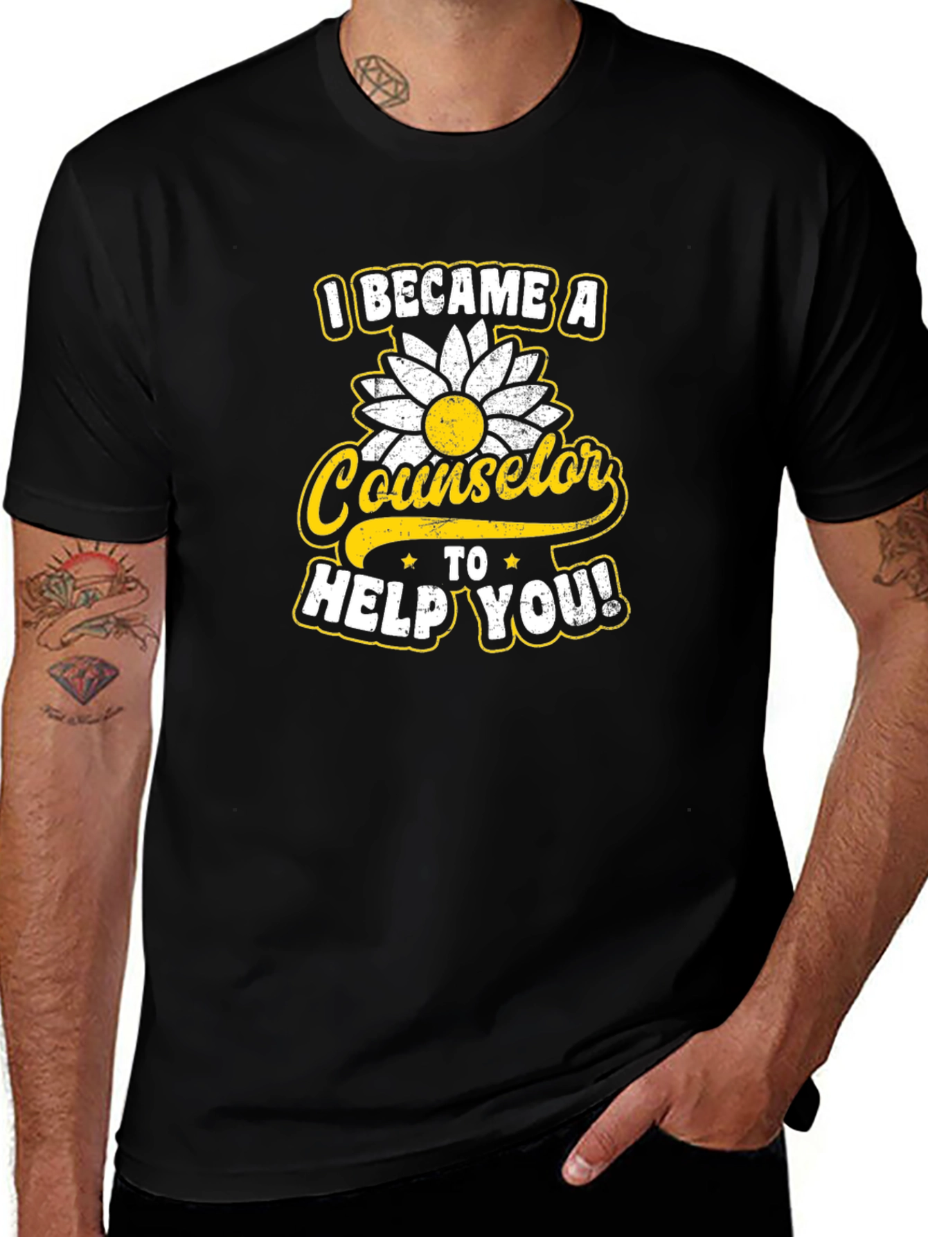 Counselor Sunflower Graphic Tee