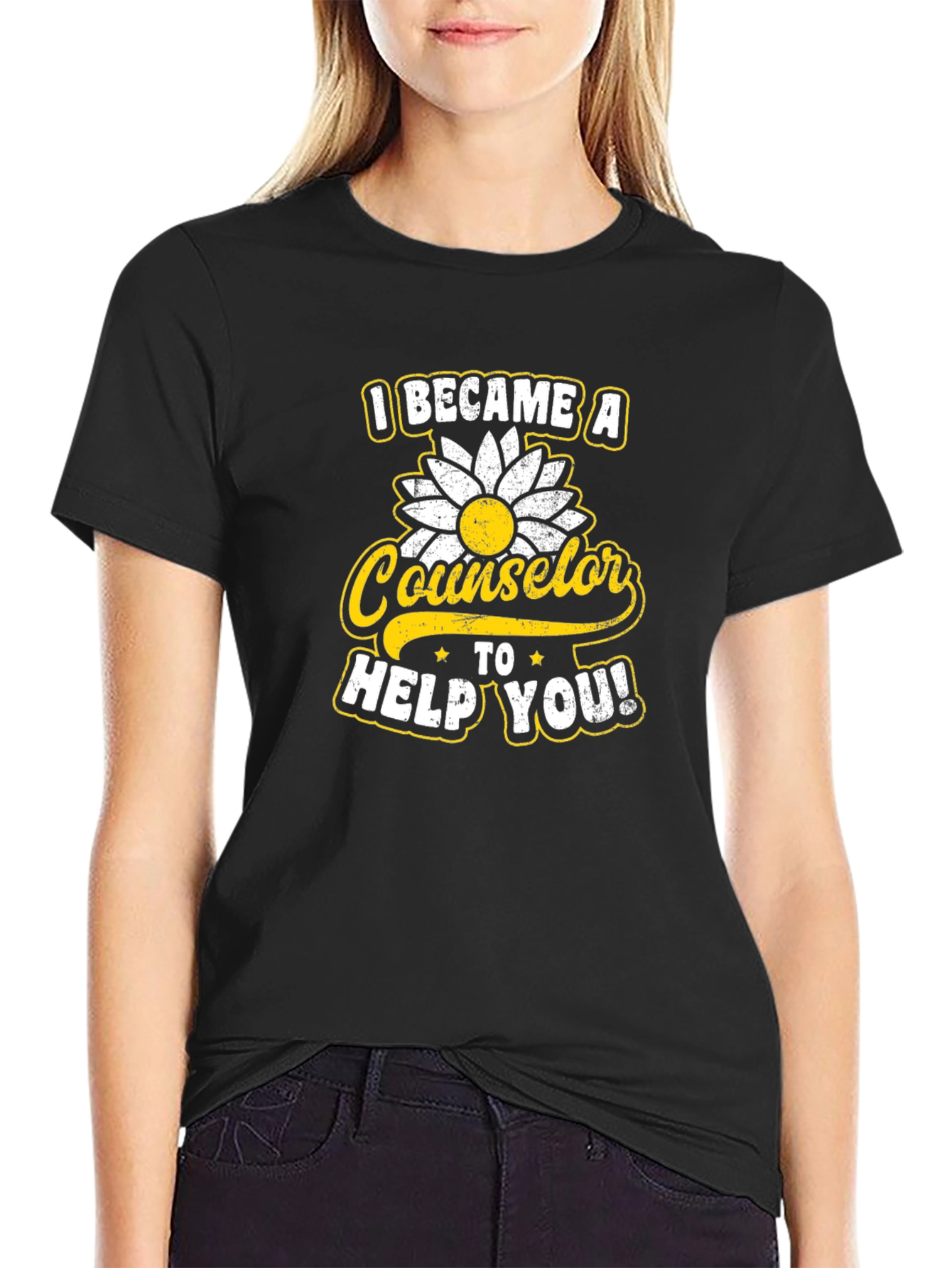 Counselor Sunflower Graphic Tee