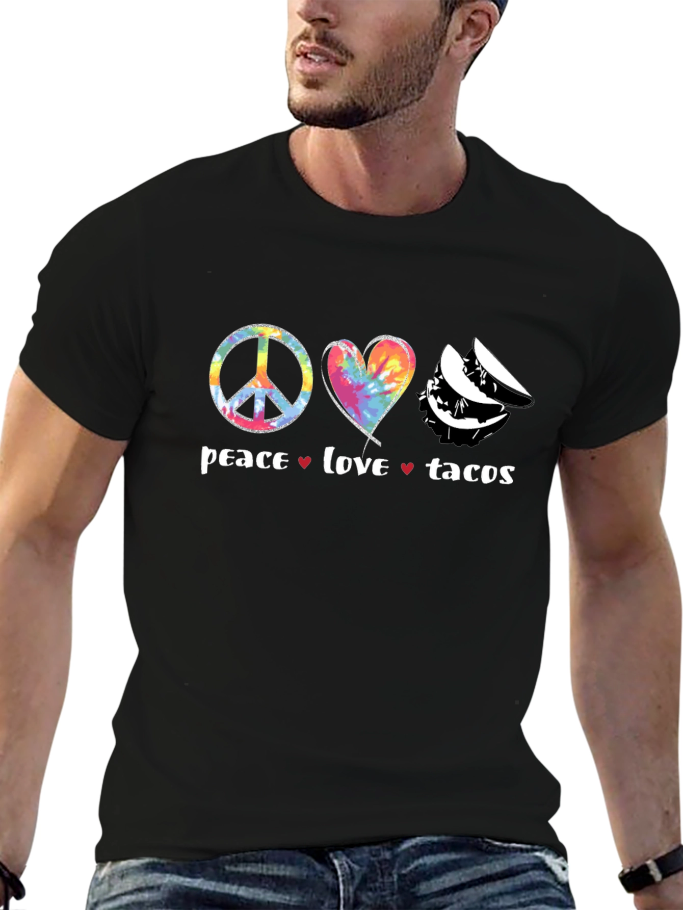 Peace Love Tacos Graphic Tee - Trendy Comfort