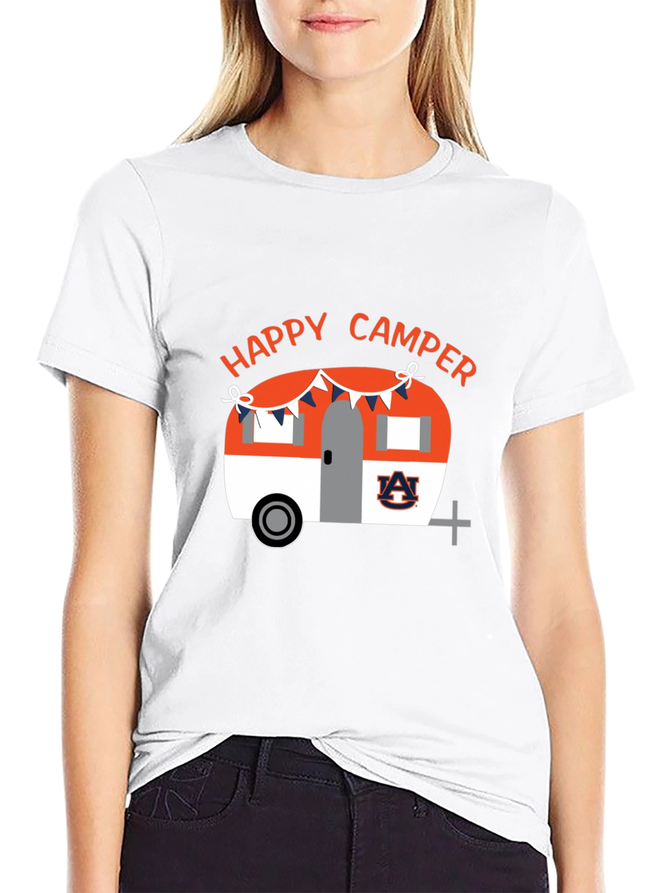 Happy Camper Auburn University Graphic T-Shirt