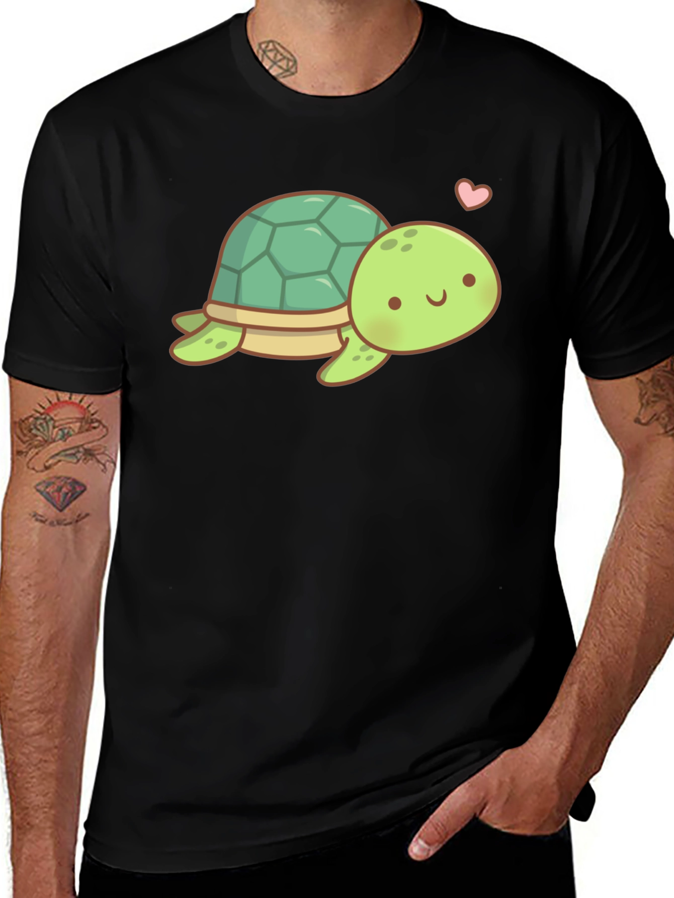 Cute Kawaii Turtle Graphic Tee