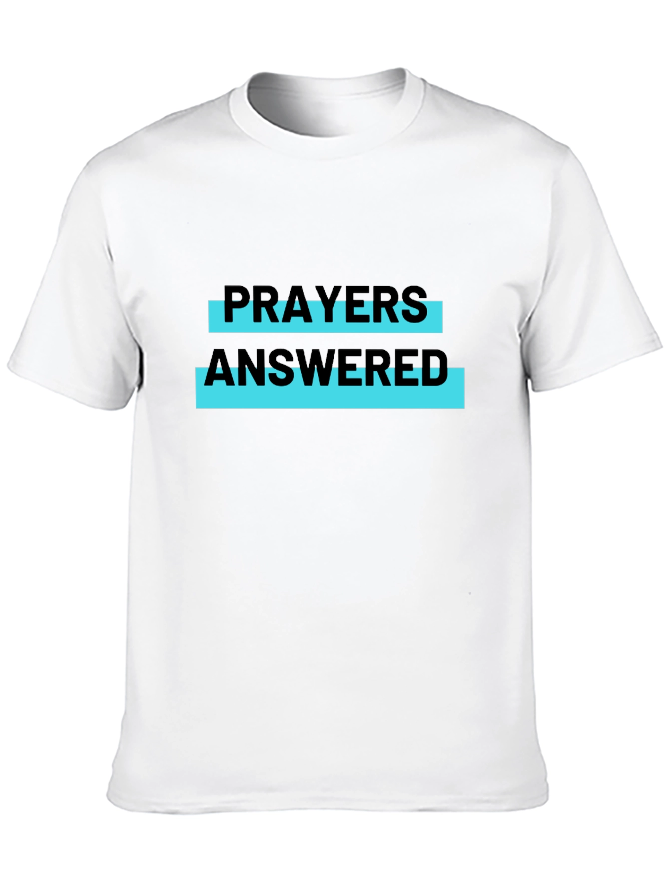 Prayers Answered Graphic Tee - Black Casual T-Shirt