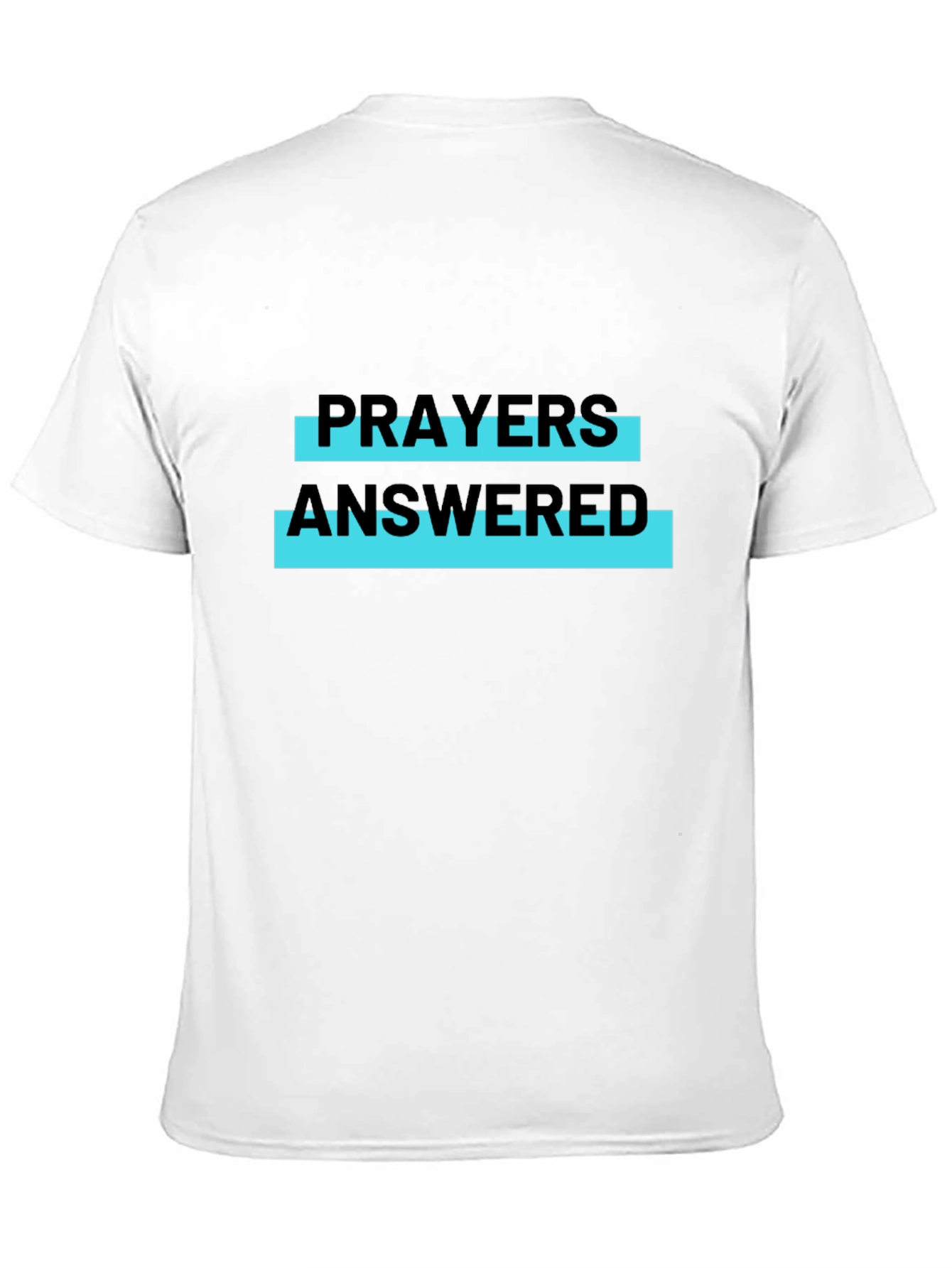 Prayers Answered Graphic Tee - Black Casual T-Shirt