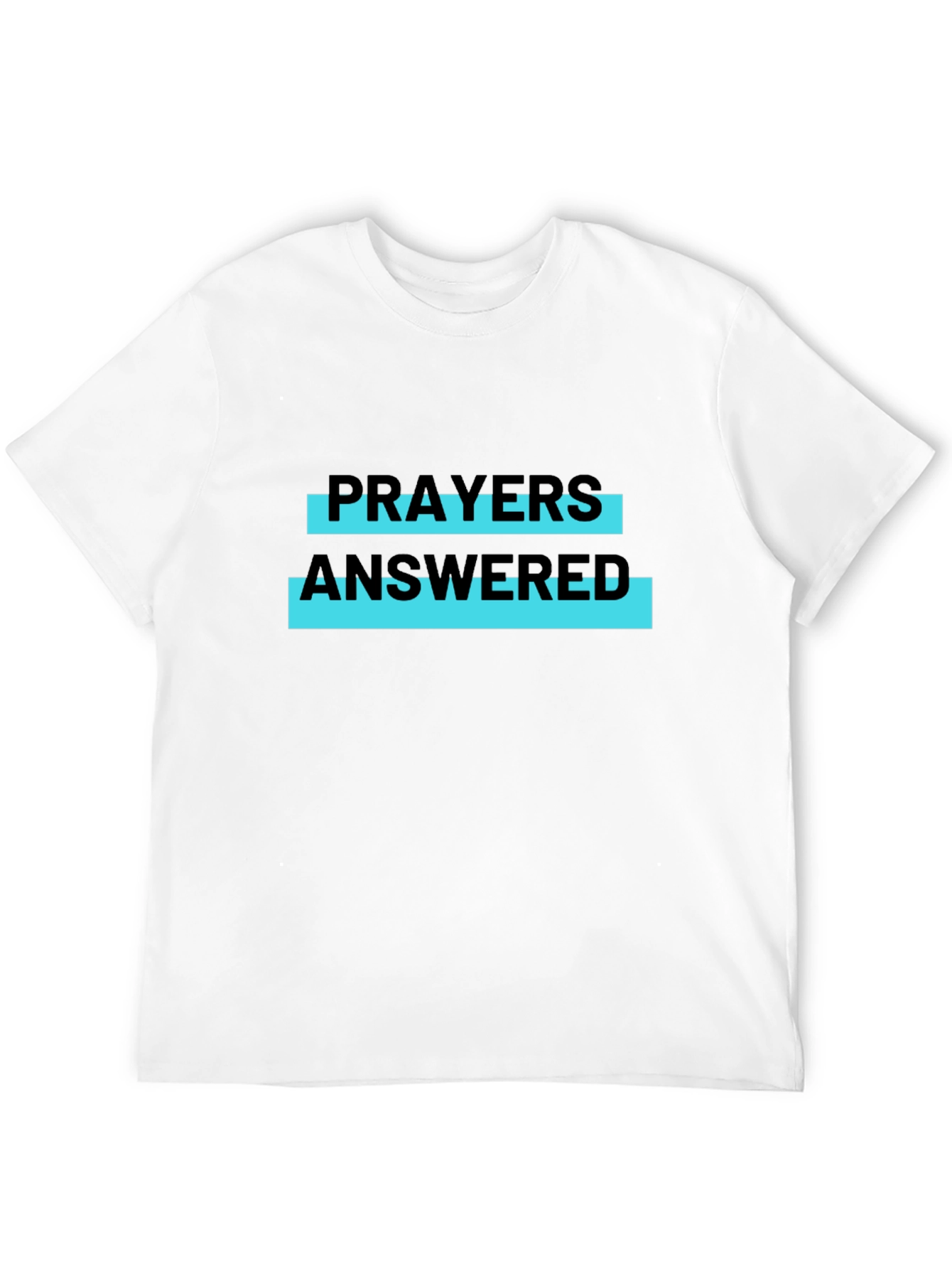 Prayers Answered Graphic Tee - Black Casual T-Shirt