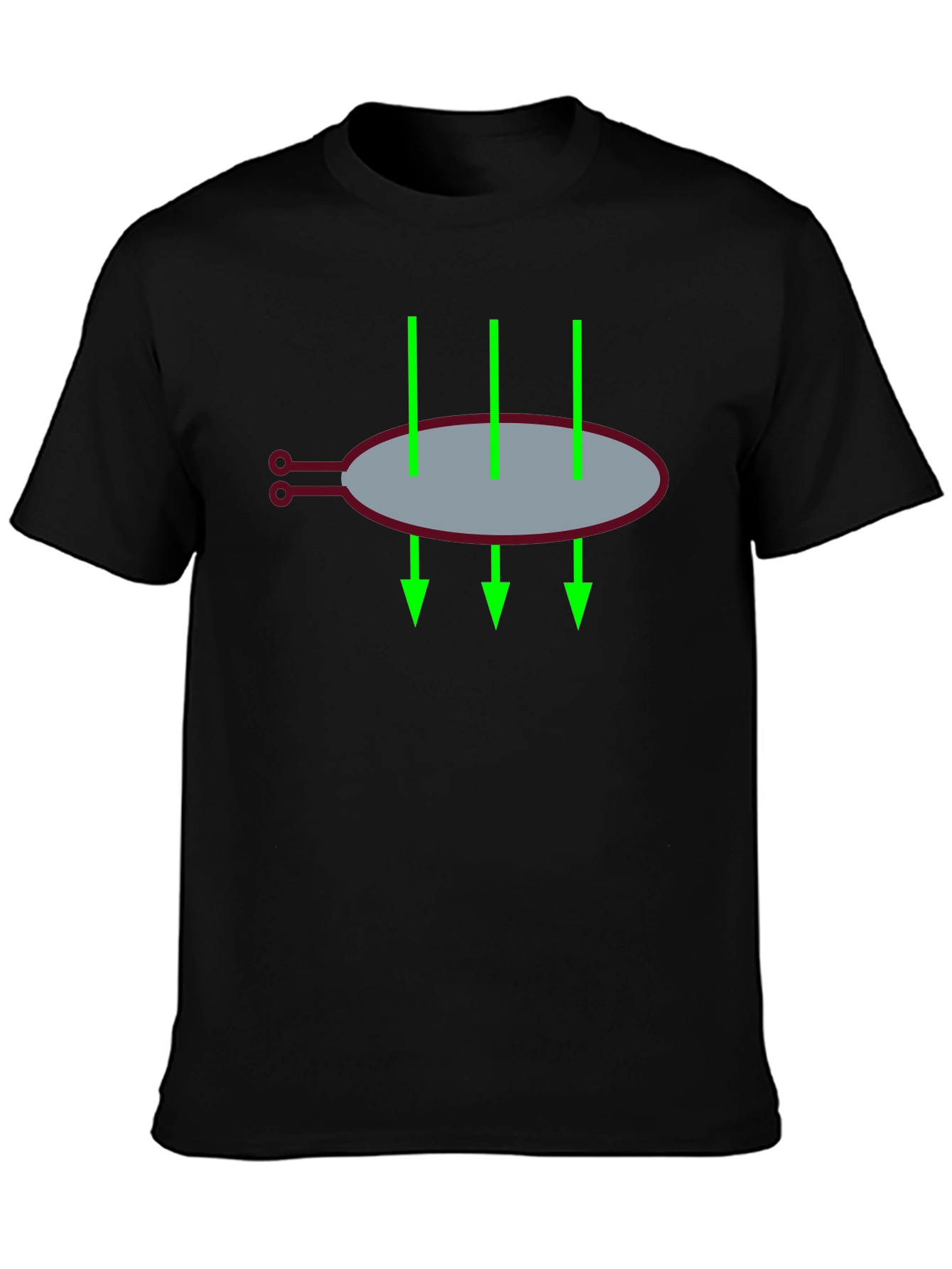 Black T-Shirt with Graphic Design