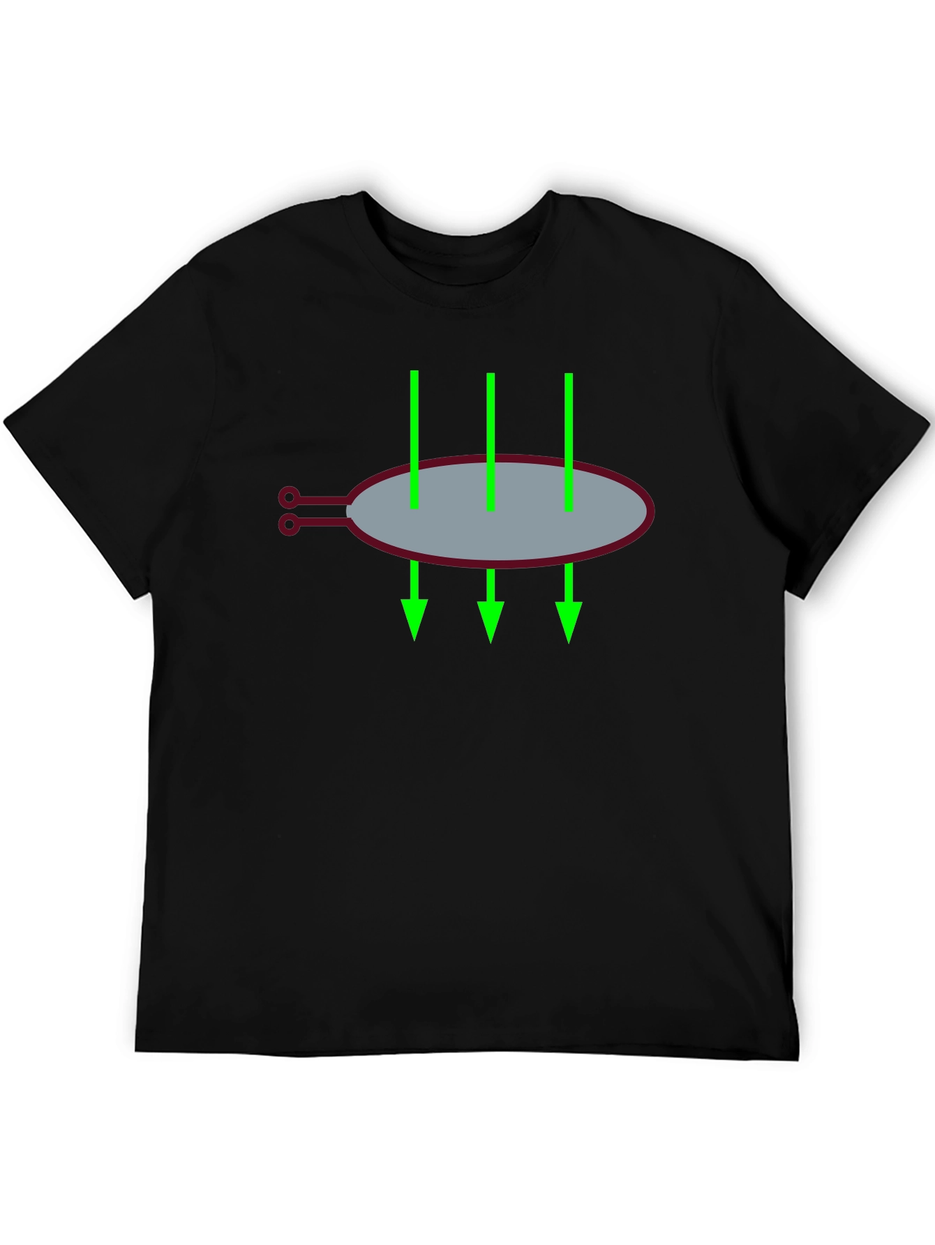 Black T-Shirt with Graphic Design