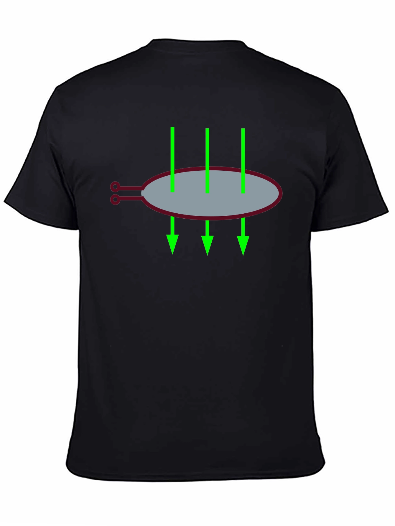 Black T-Shirt with Graphic Design
