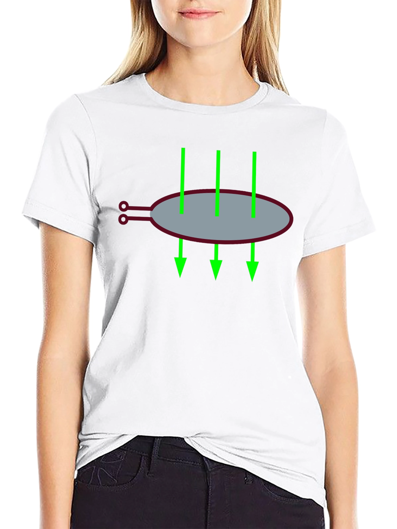 Black T-Shirt with Graphic Design