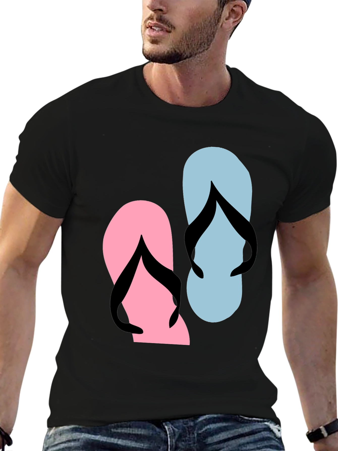 Flip Flop Graphic Tee - Casual Summer Style
